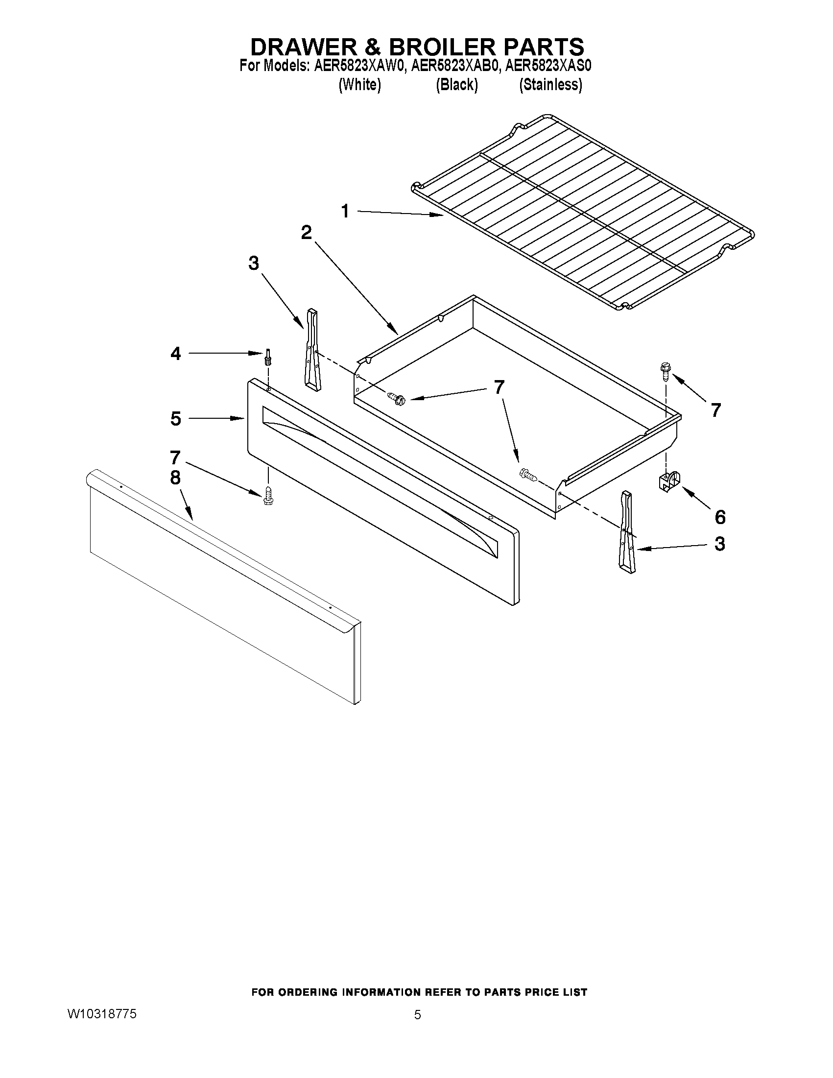 04 - DRAWER & BROILER PARTS