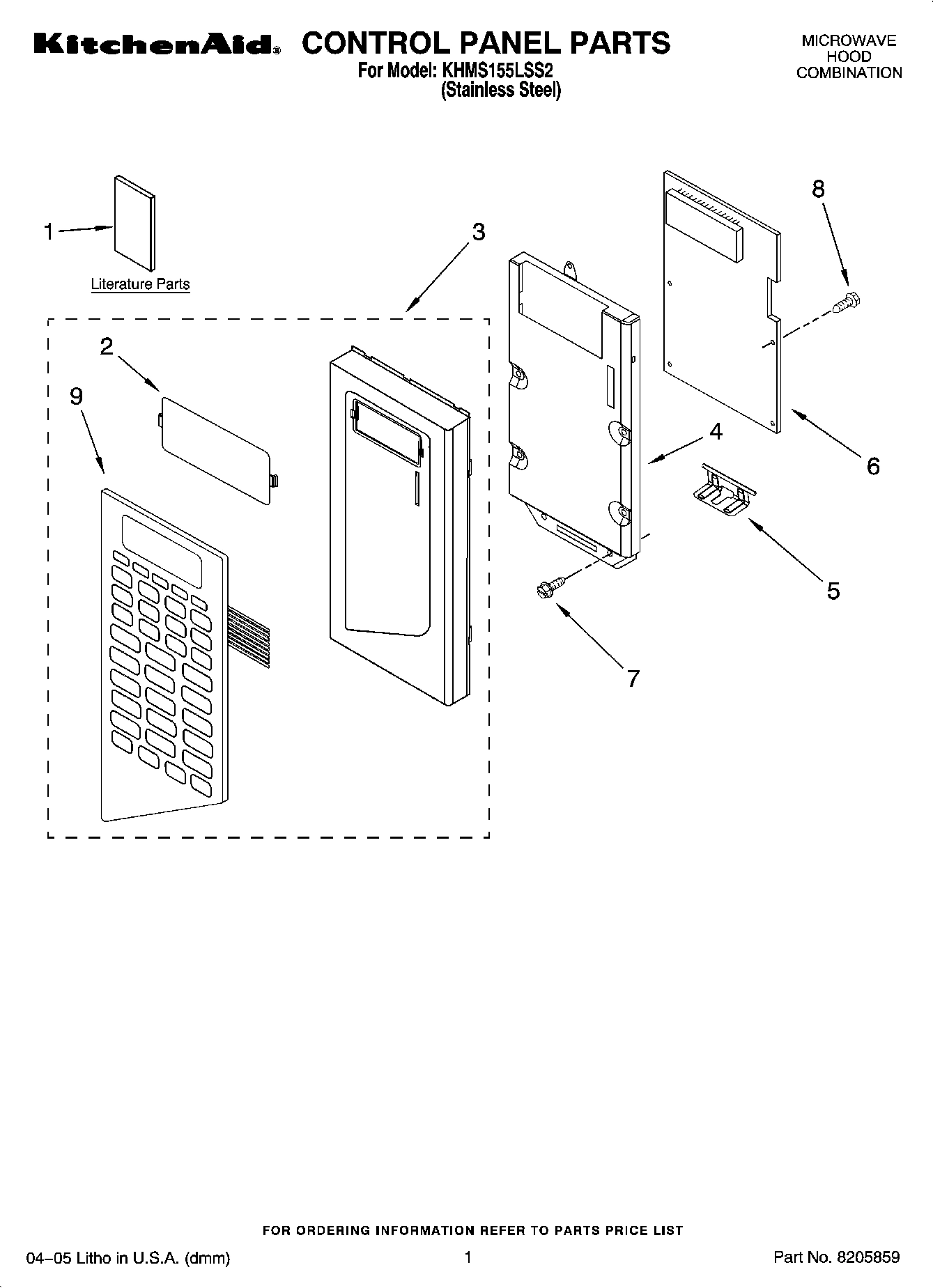 01 - CONTROL PANEL PARTS