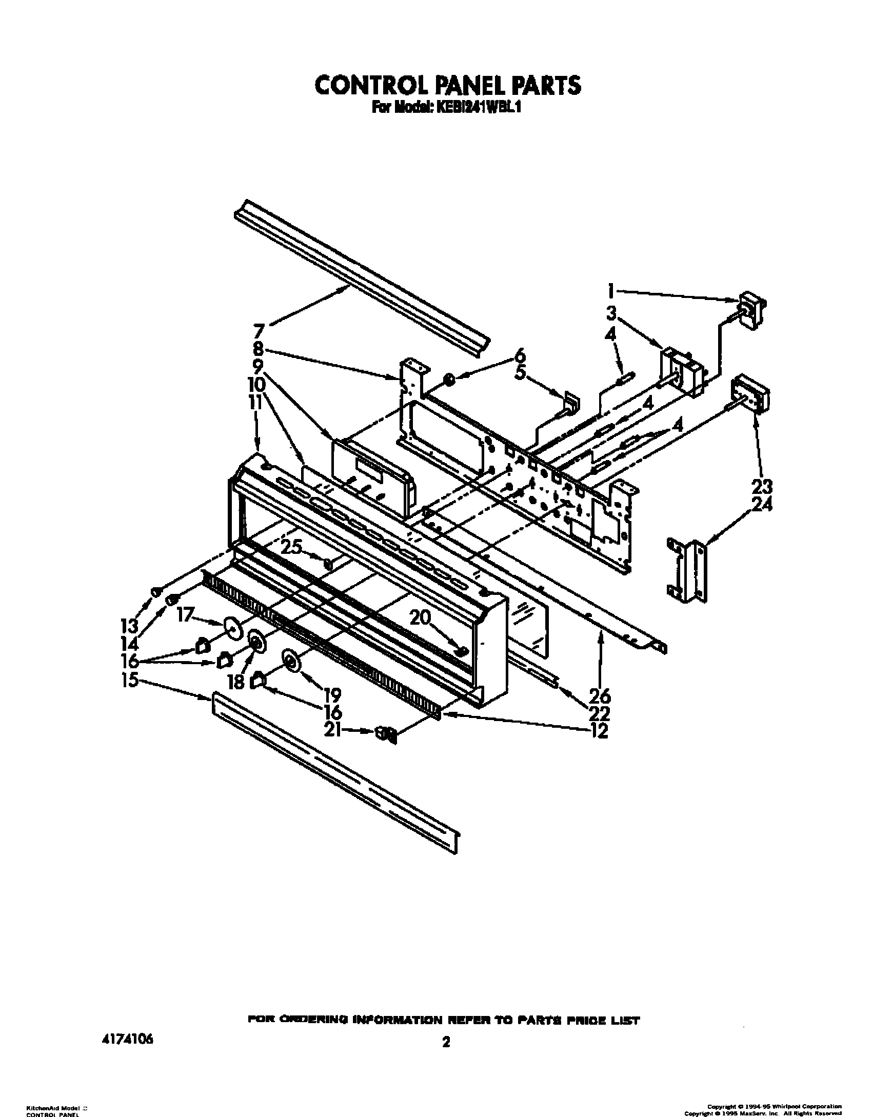02 - CONTROL PANEL, LIT/OPTIONAL