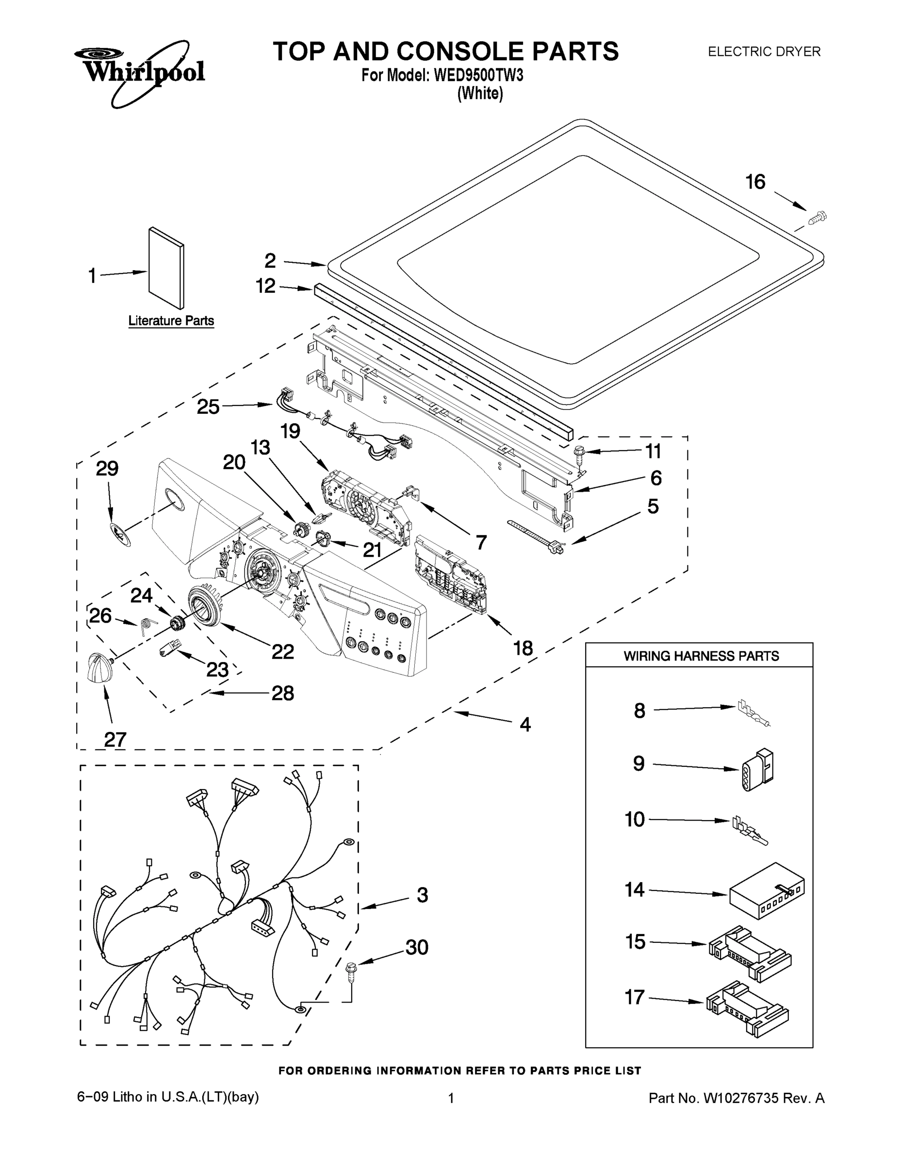 01 - TOP AND CONSOLE PARTS