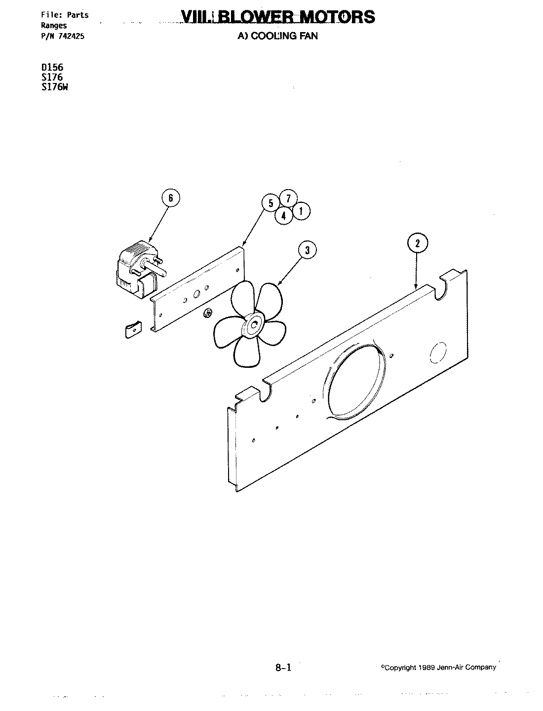 05 - BLOWER MOTOR-COOLING FAN (S176W)