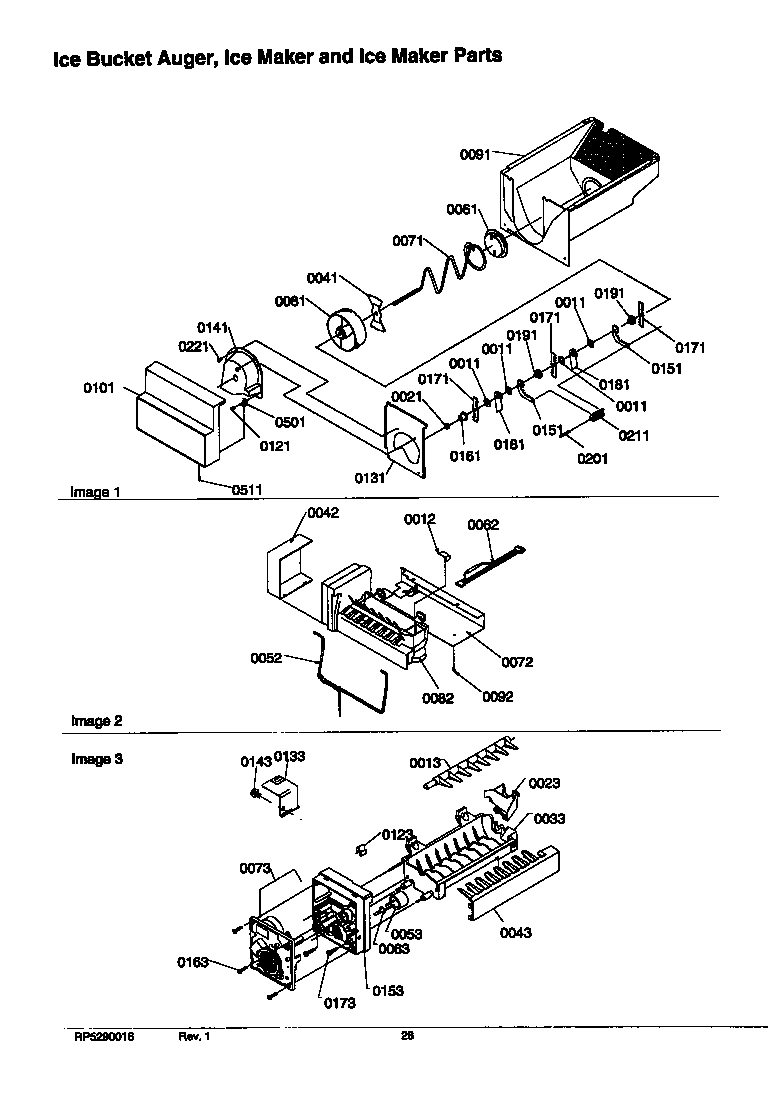 08 - ICE BUCKET AUGER, IM & IM PARTS