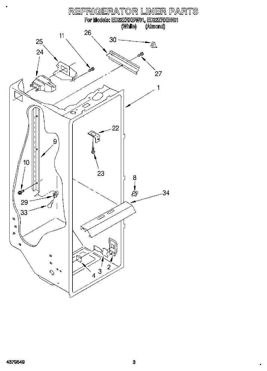02 - REFRIGERATOR LINER