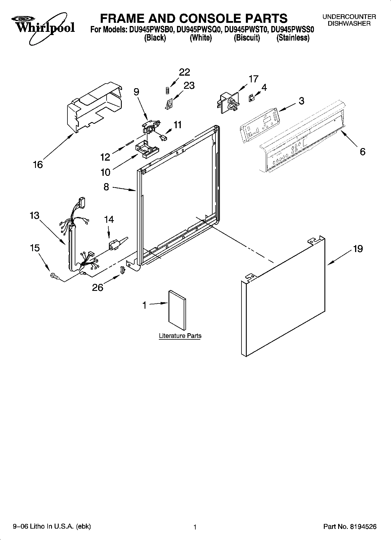 01 - FRAME AND CONSOLE PARTS