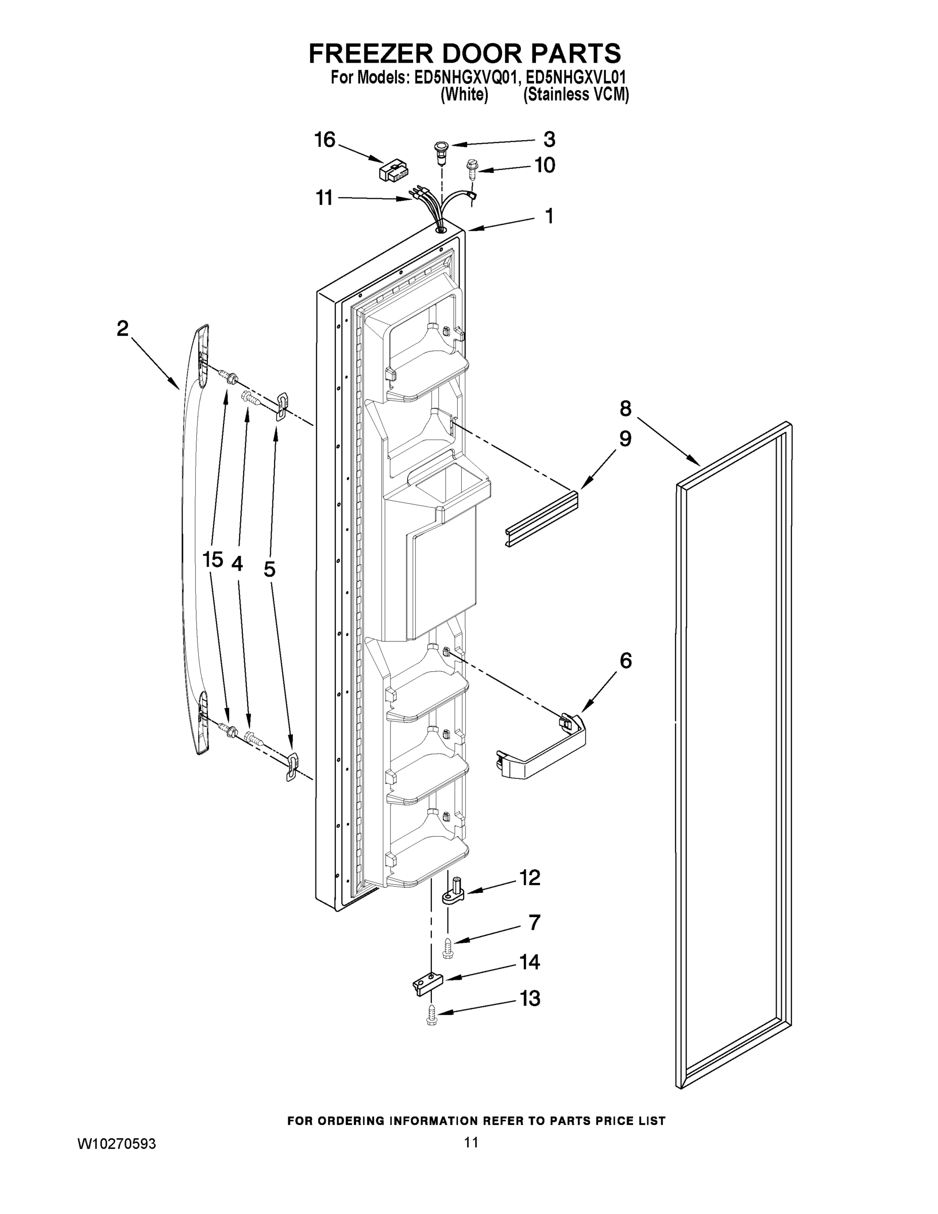 07 - FREEZER DOOR PARTS