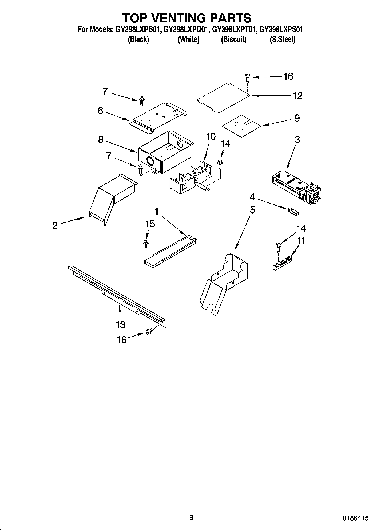 06 - TOP VENTING PARTS, OPTIONAL PARTS
