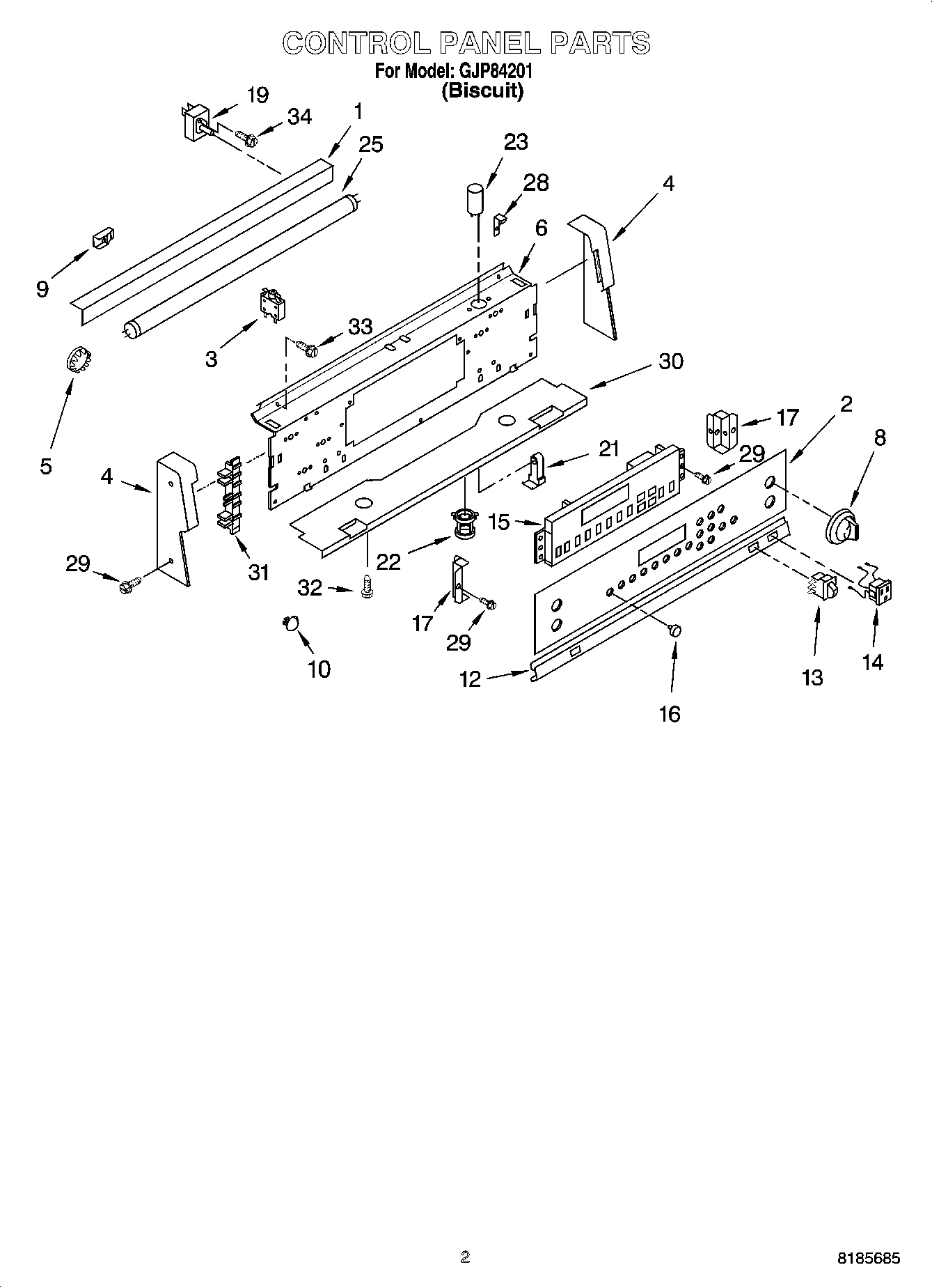 02 - CONTROL PANEL PARTS