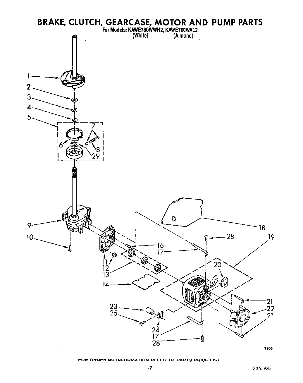 05 - BRAKE, CLUTCH, GEARCASE, MOTOR & PUMP