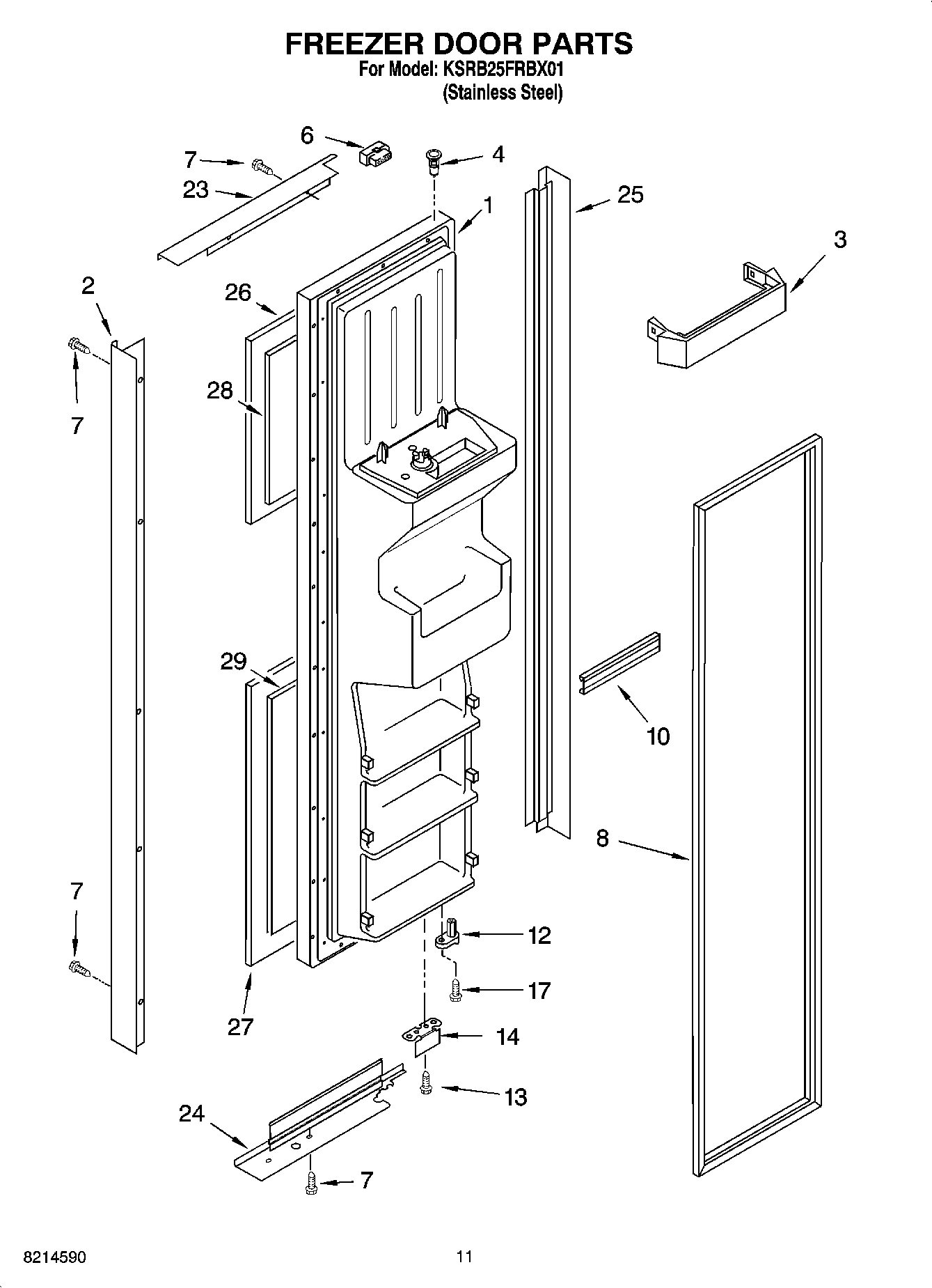 07 - FREEZER DOOR PARTS