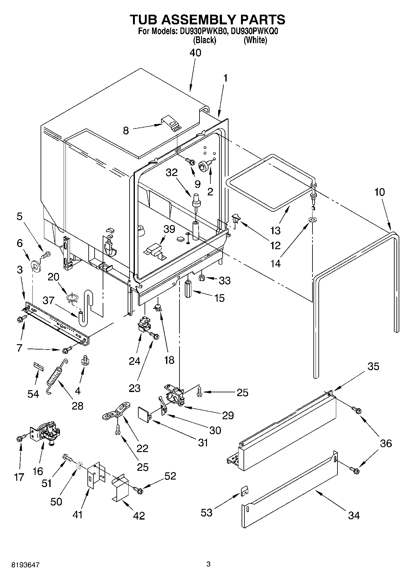 03 - TUB ASSEMBLY