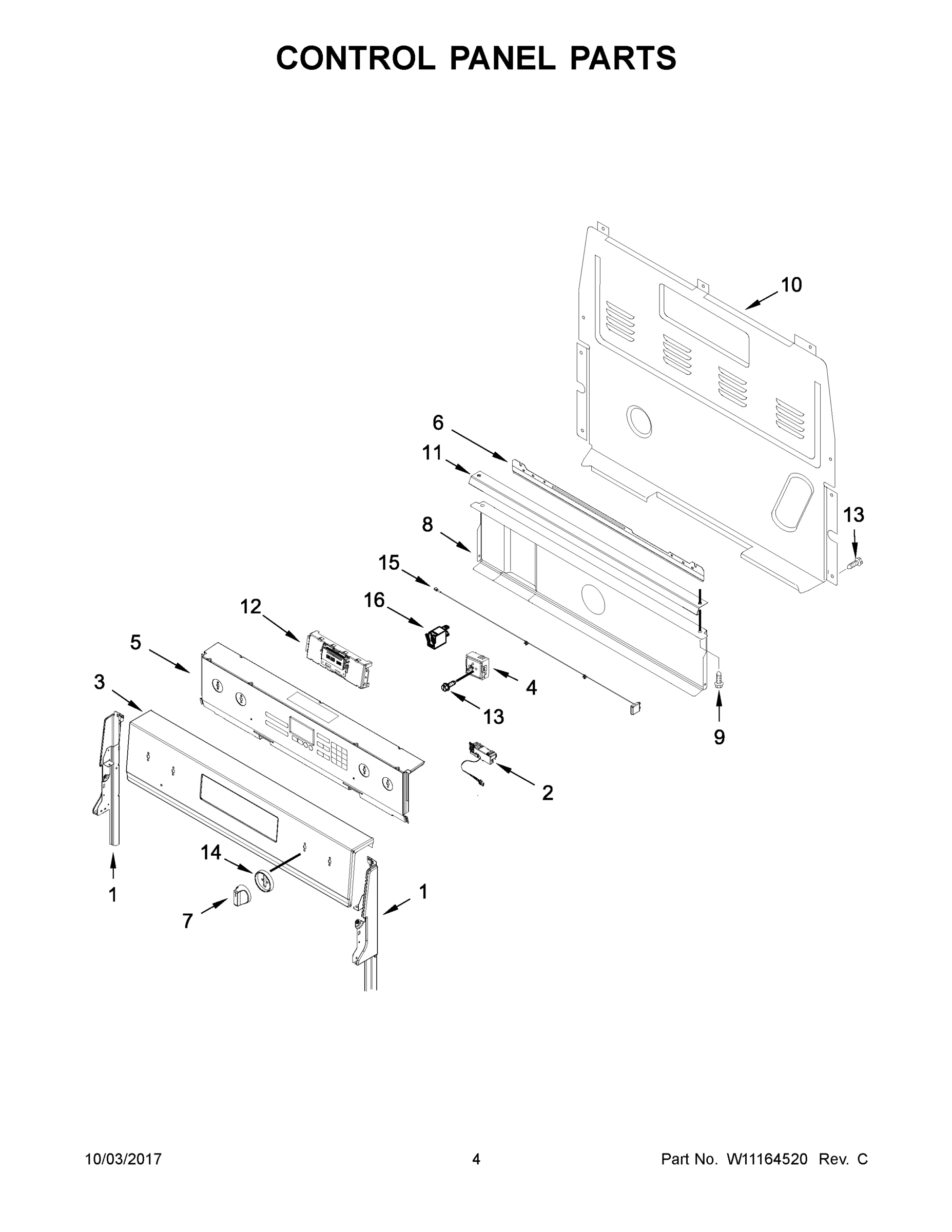 03 - CONTROL PANEL PARTS