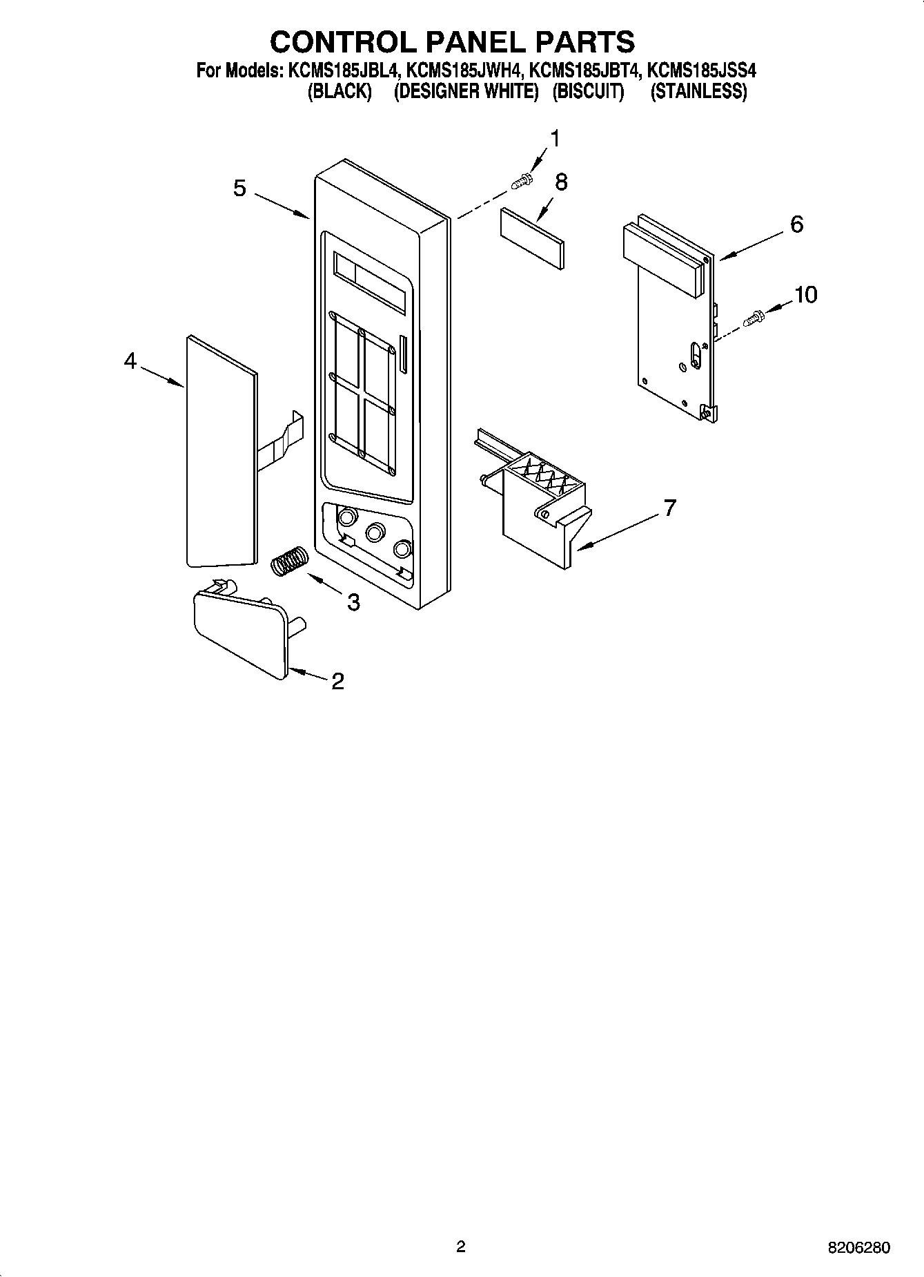 02 - CONTROL PANEL PARTS