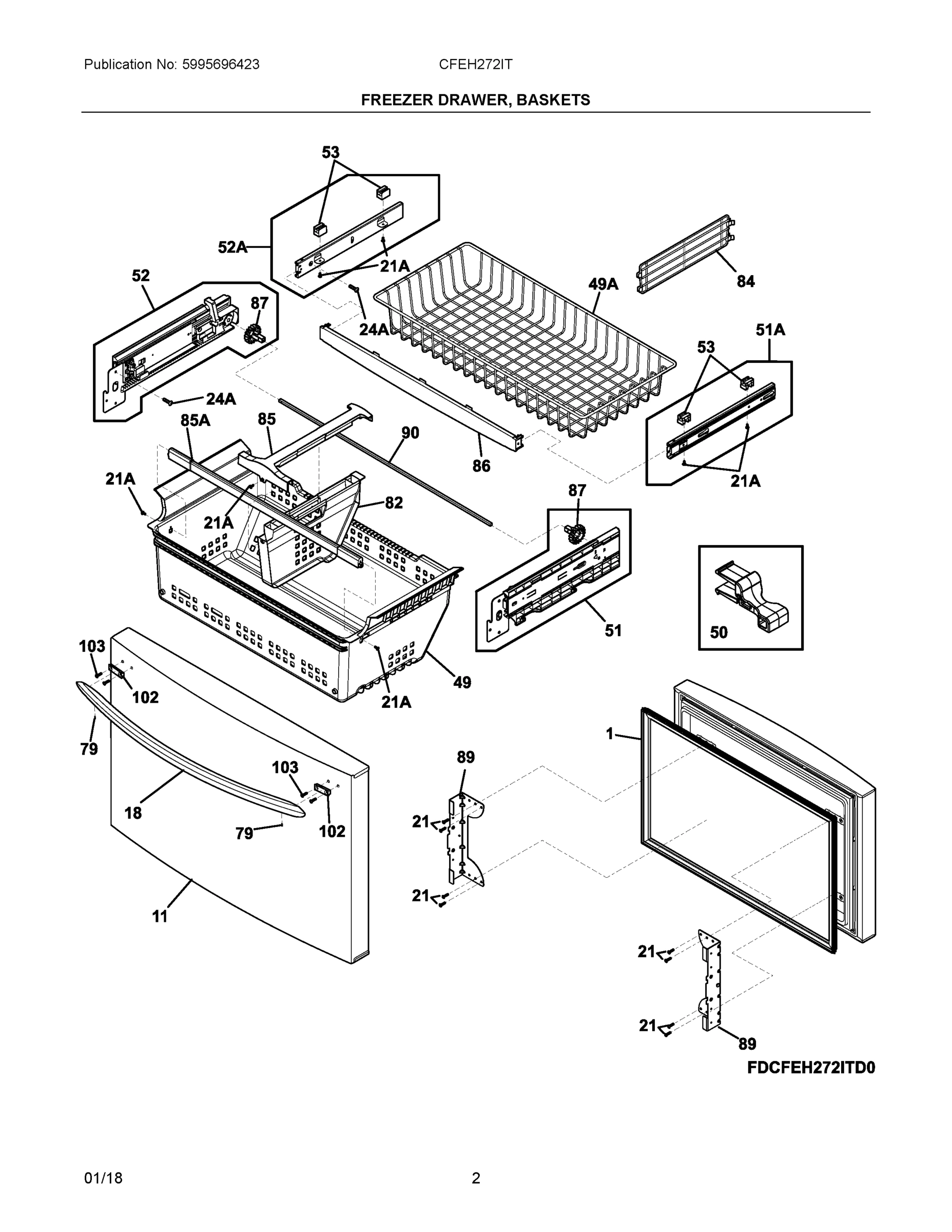 02 - FREEZER DRAWER, BASKETS