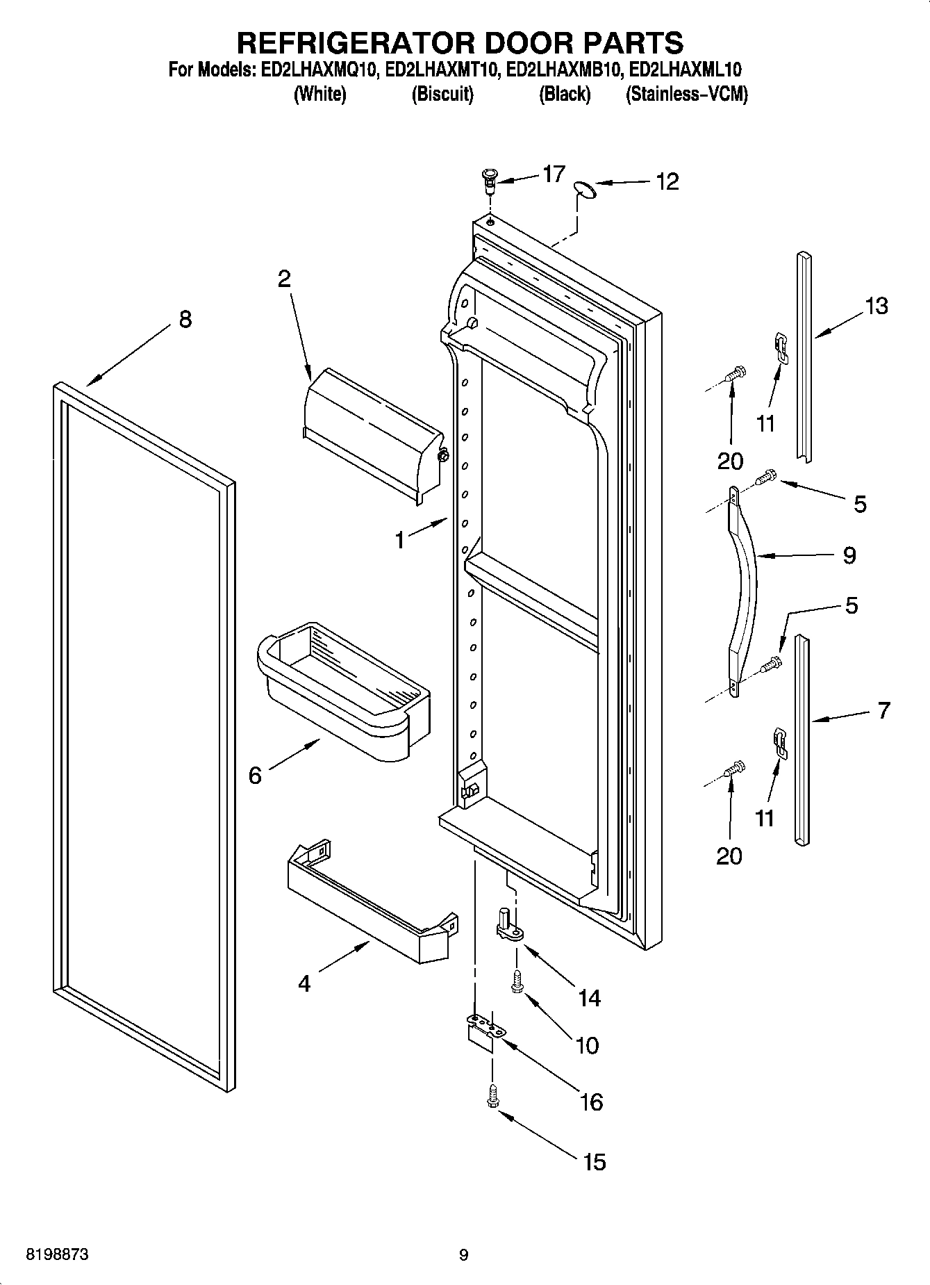 06 - REFRIGERATOR DOOR PARTS