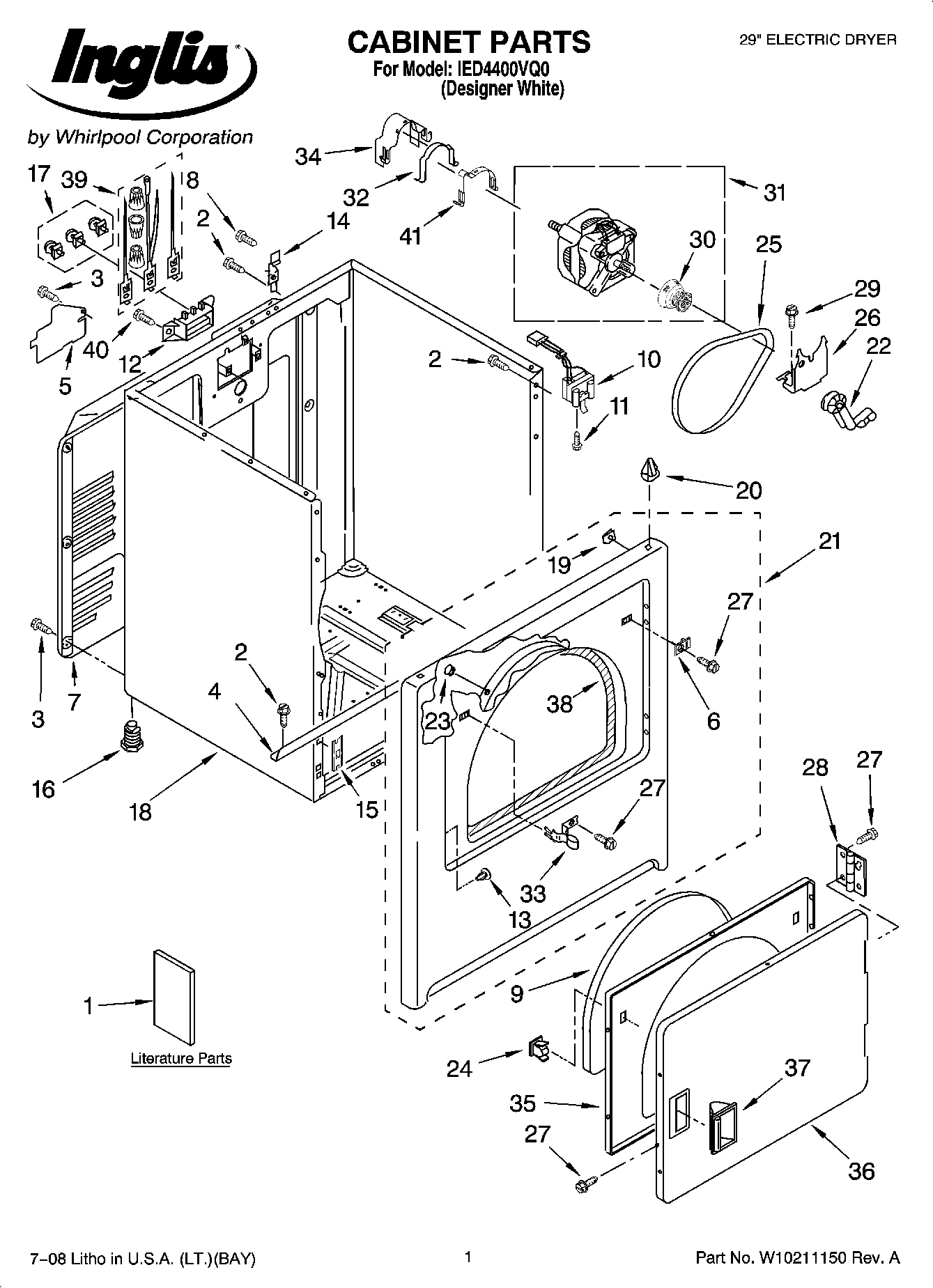 01 - CABINET PARTS