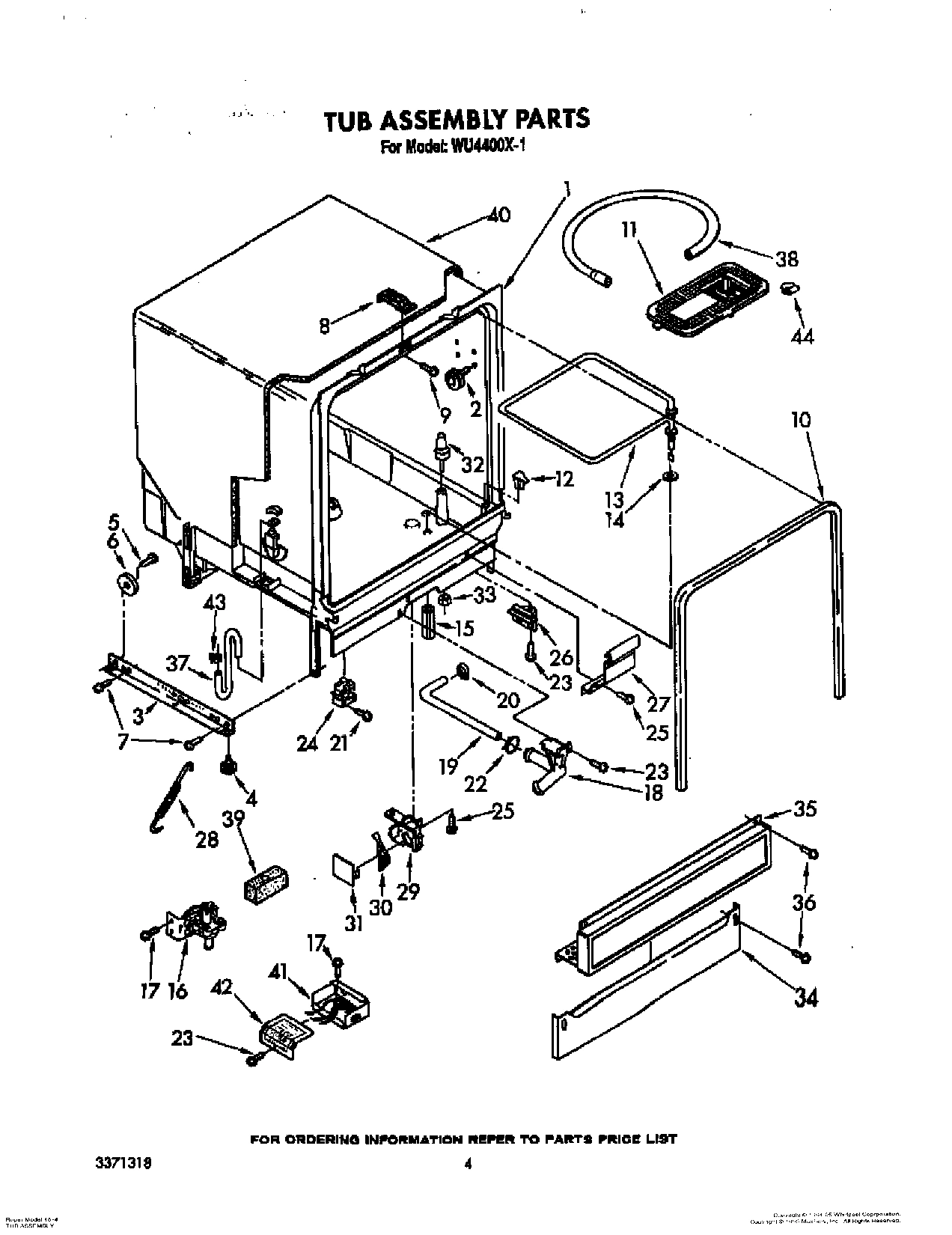 04 - TUB ASSEMBLY, LIT/OPTIONAL