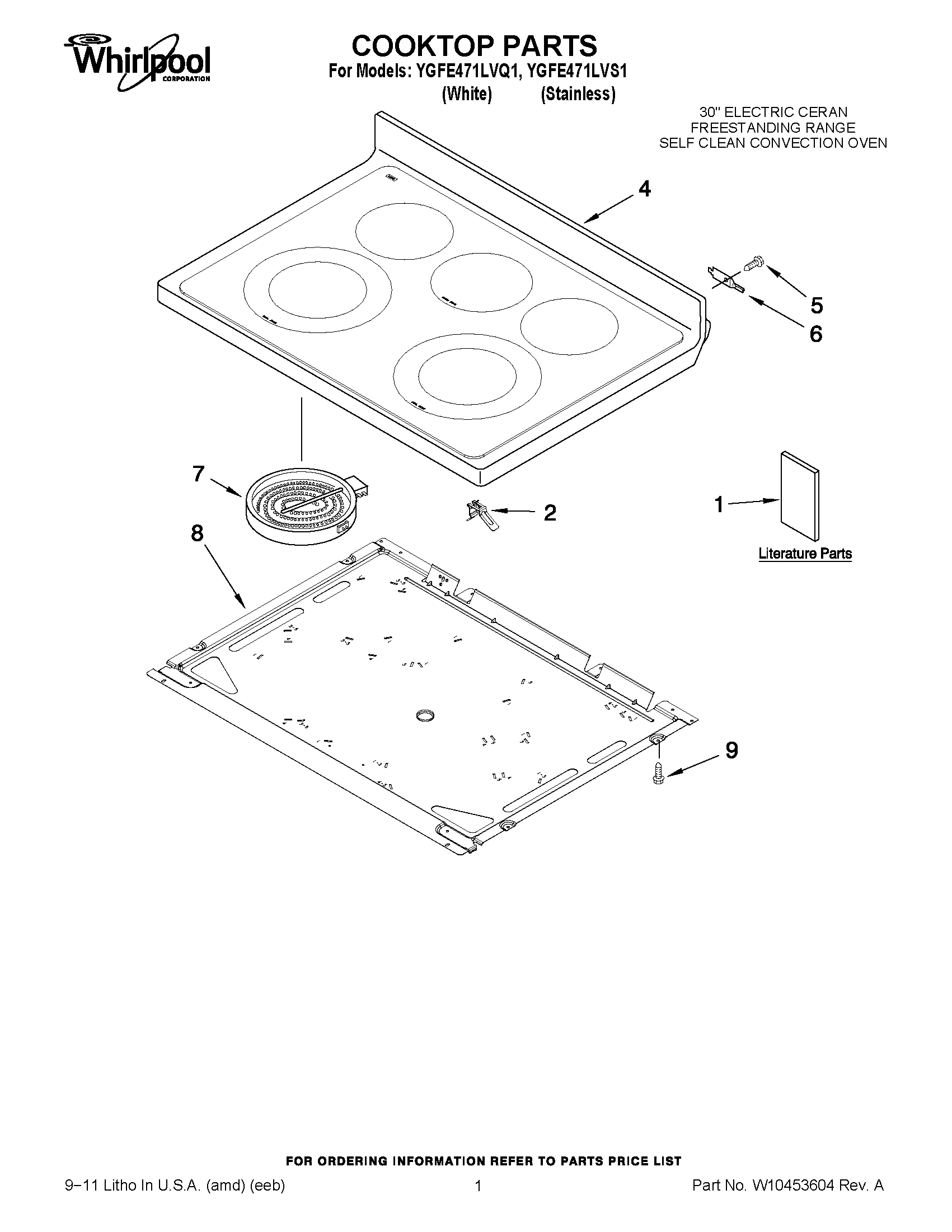 01 - COOKTOP PARTS