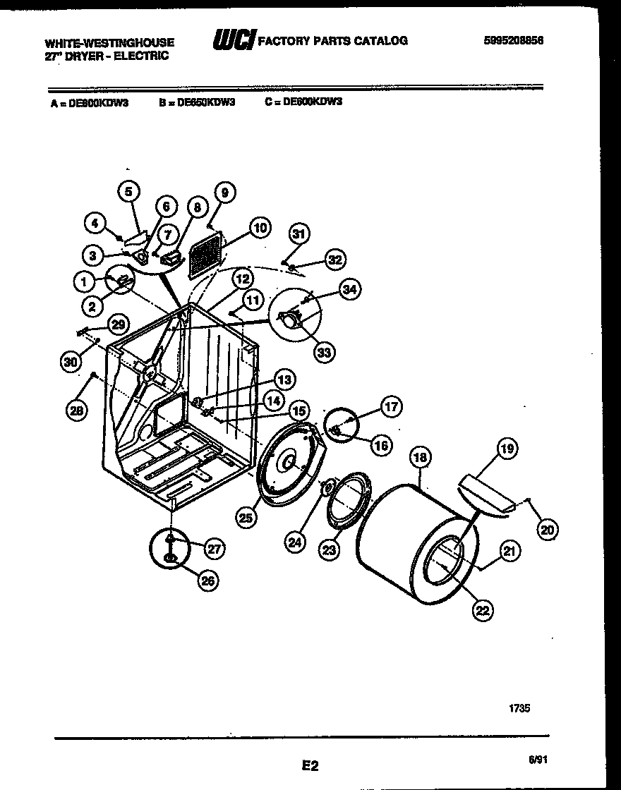 02 - CABINET AND COMPONENT PARTS