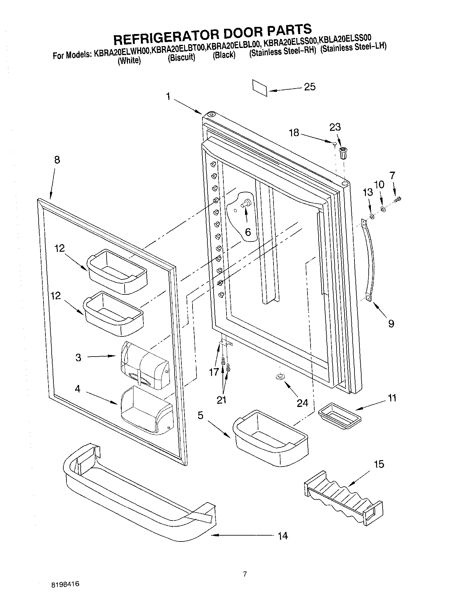 04 - REFRIGERATOR DOOR PARTS