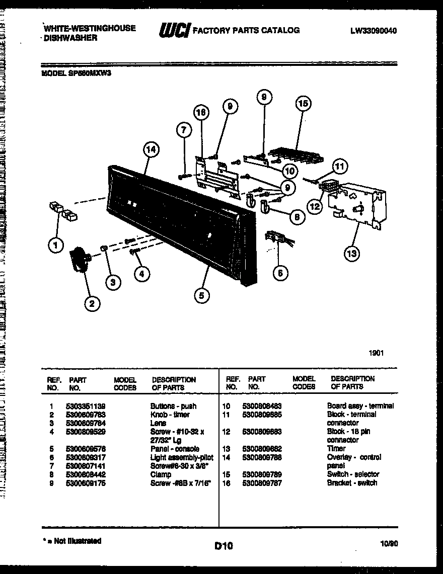 08 - CONSOLE AND CONTROL PARTS