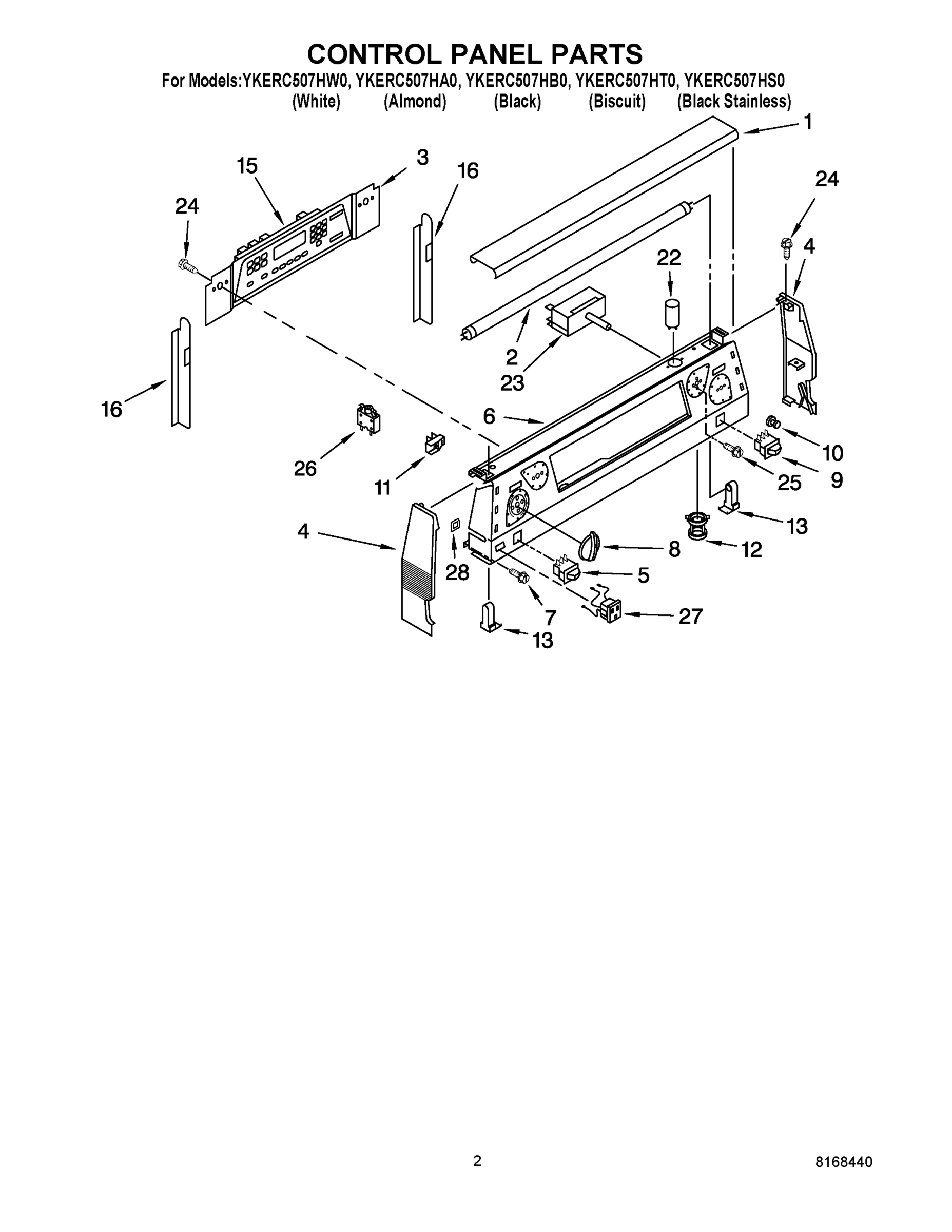 03 - CONTROL PANEL PARTS
