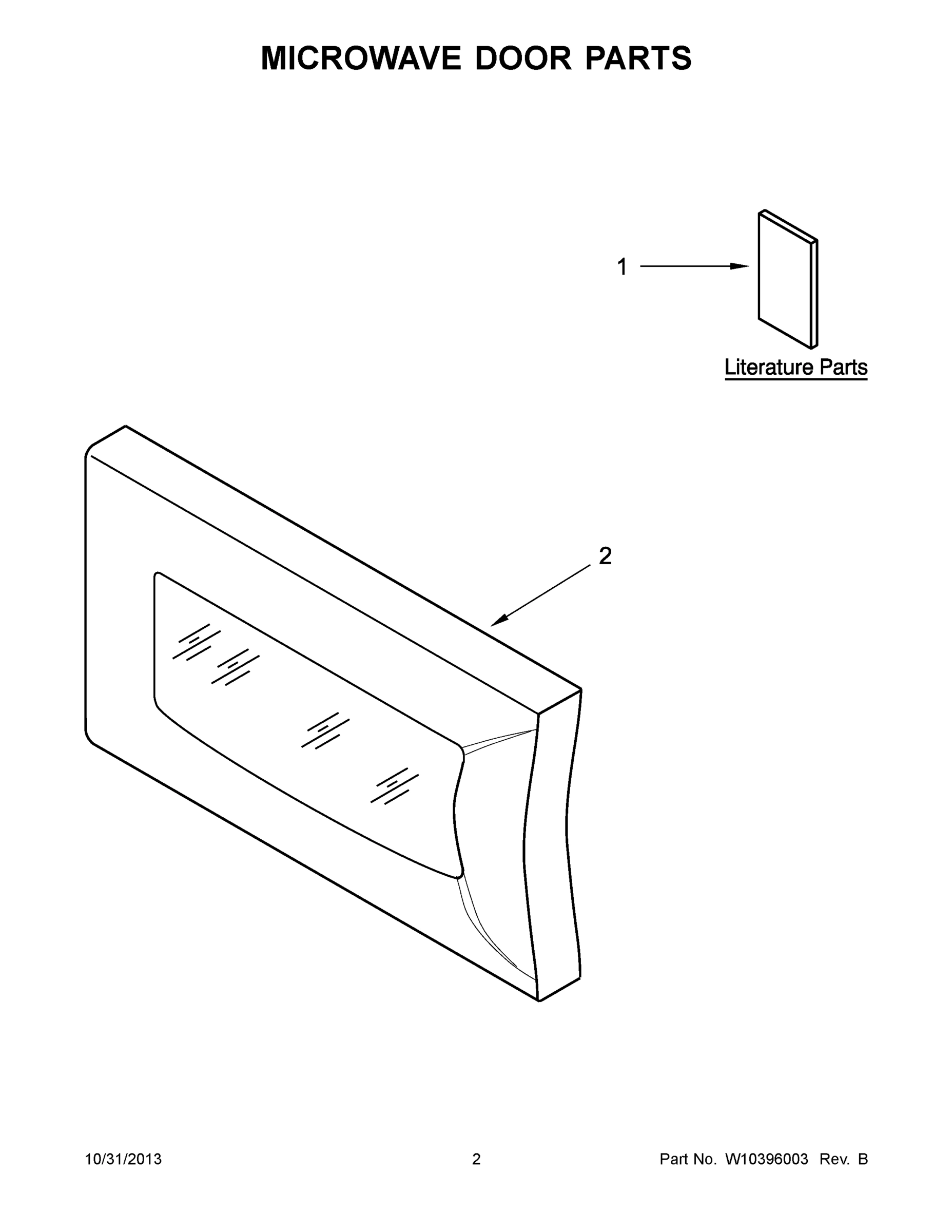 02 - MICROWAVE DOOR PARTS