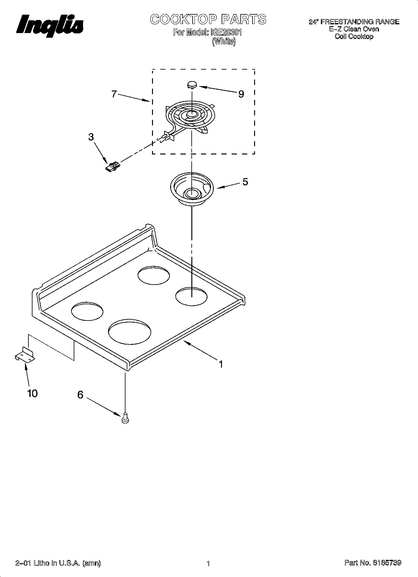 01 - COOKTOP PARTS