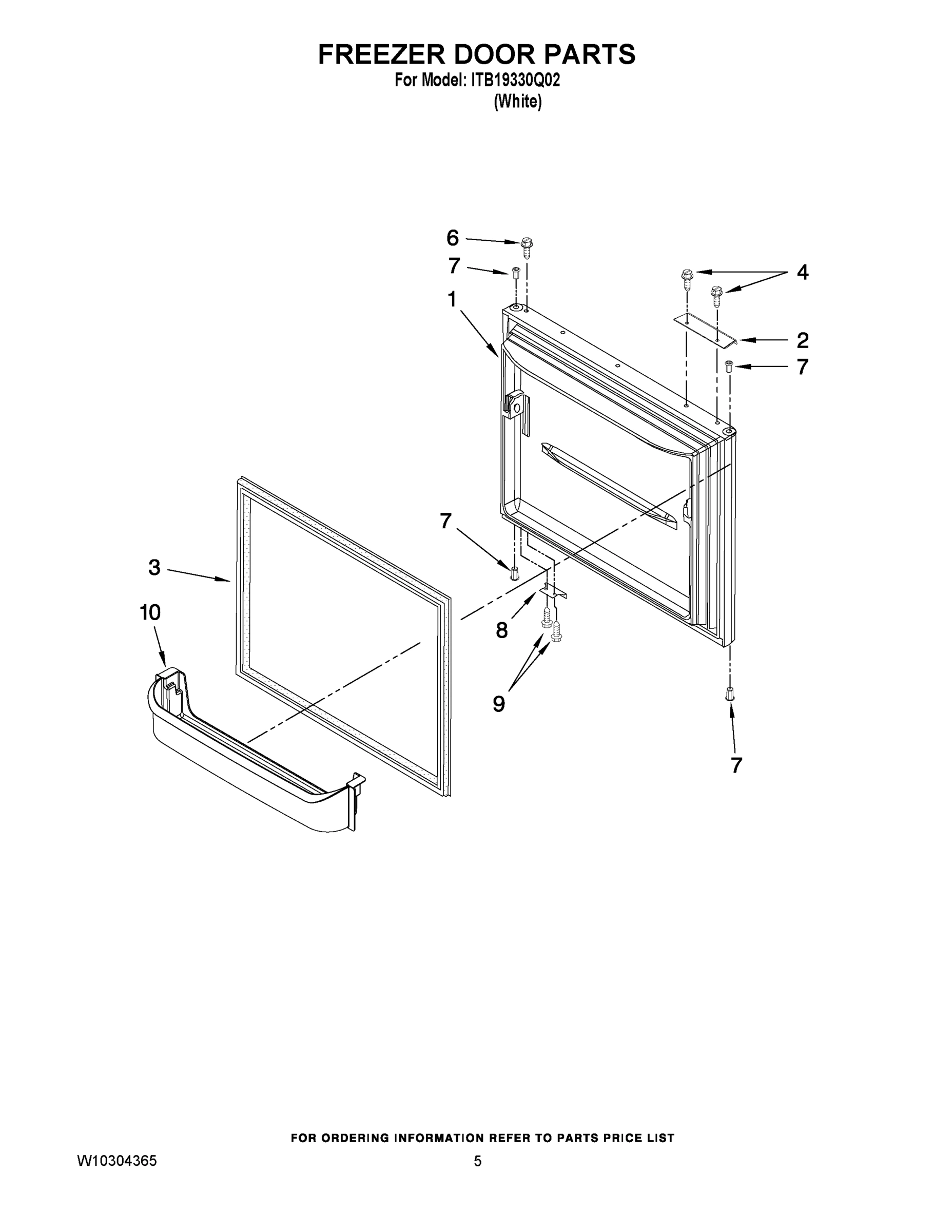 03 - FREEZER DOOR PARTS