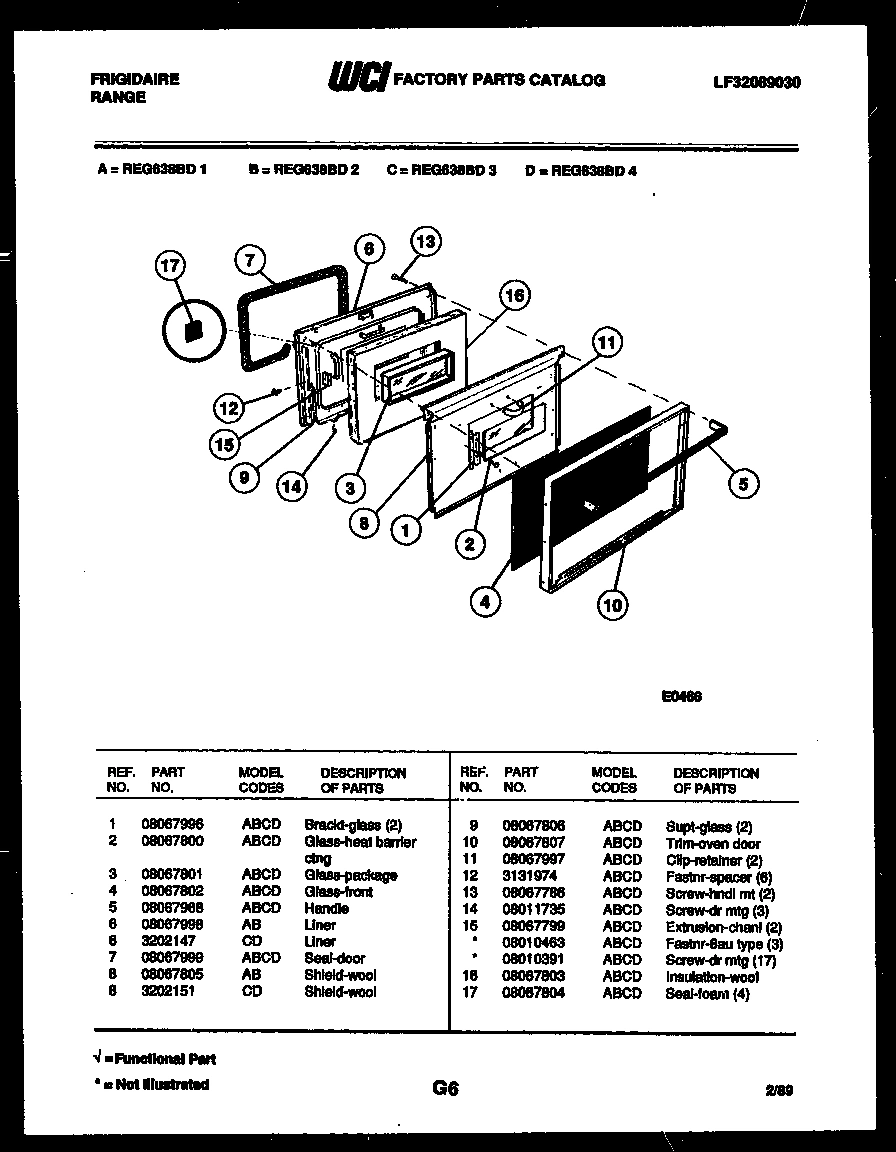 06 - LOWER OVEN DOOR PARTS