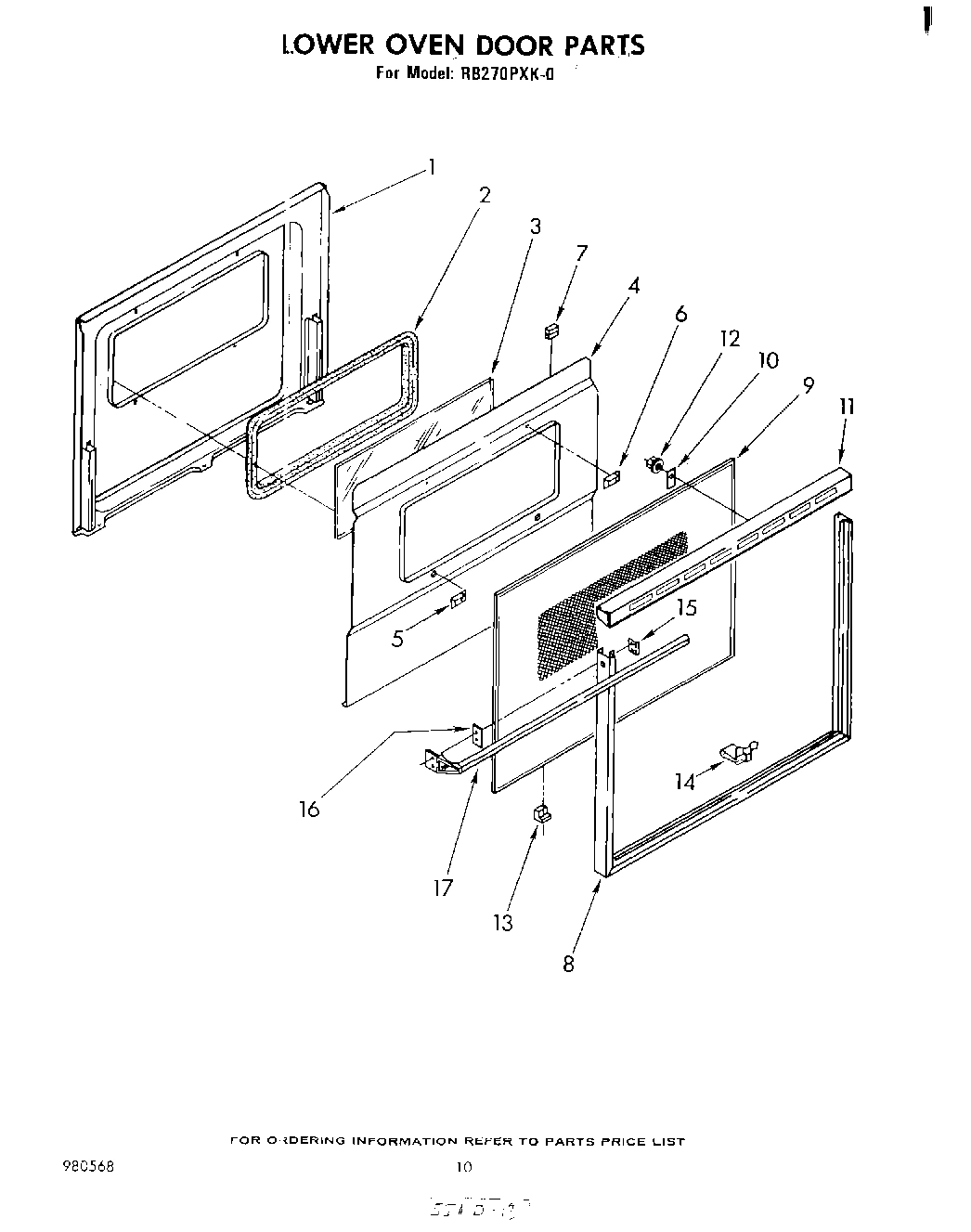 06 - LOWER OVEN DOOR, LITERATURE AND OPTIONAL