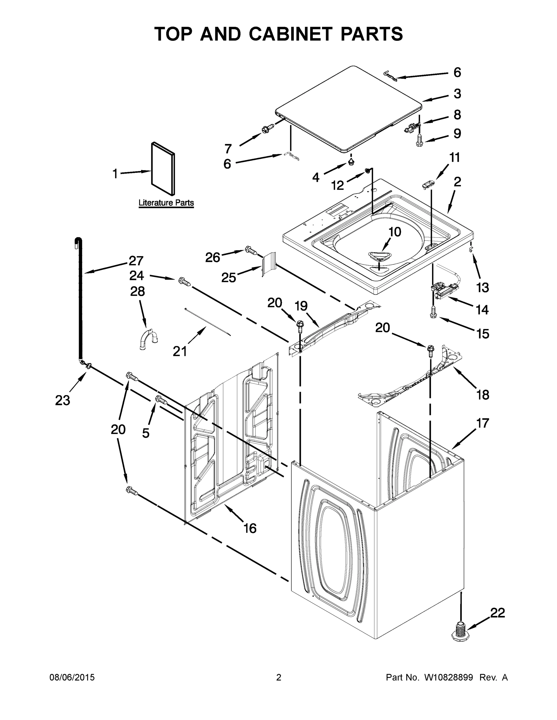 02 - TOP AND CABINET PARTS