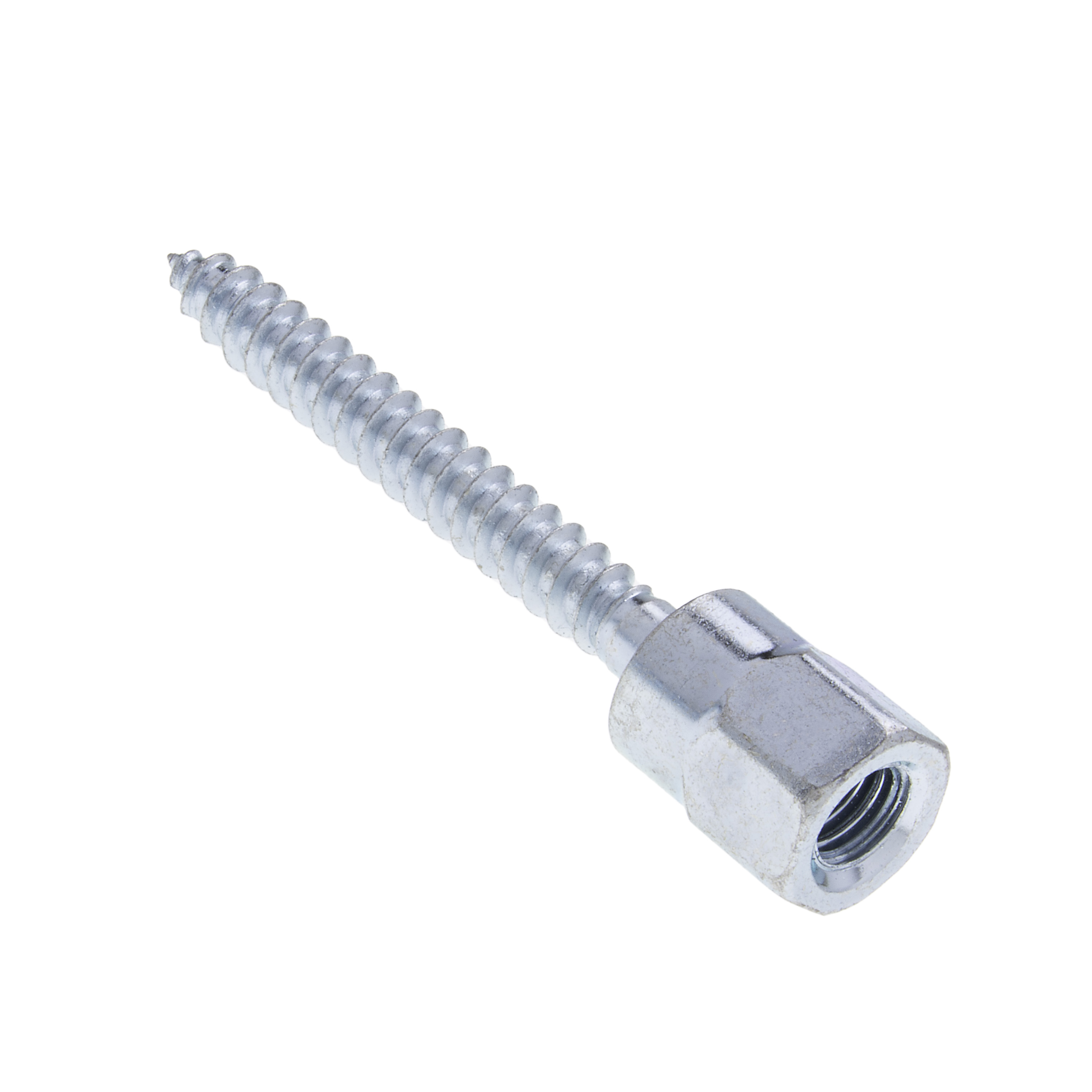 5/16 x 2-1/2 Wood Vertical Mount 3/8-16 Rod Anchor Zinc