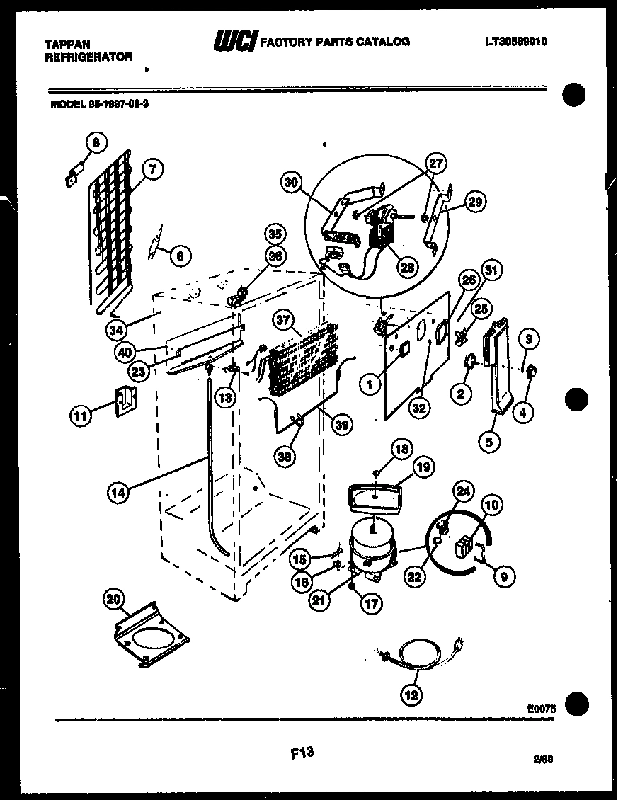 04 - SYSTEM AND AUTOMATIC DEFROST PARTS