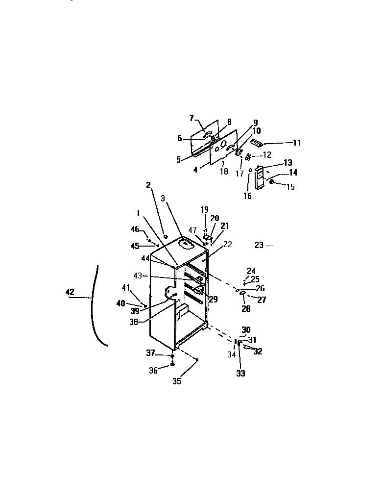 03 - CABINET W/ FAN ASSEMBLY