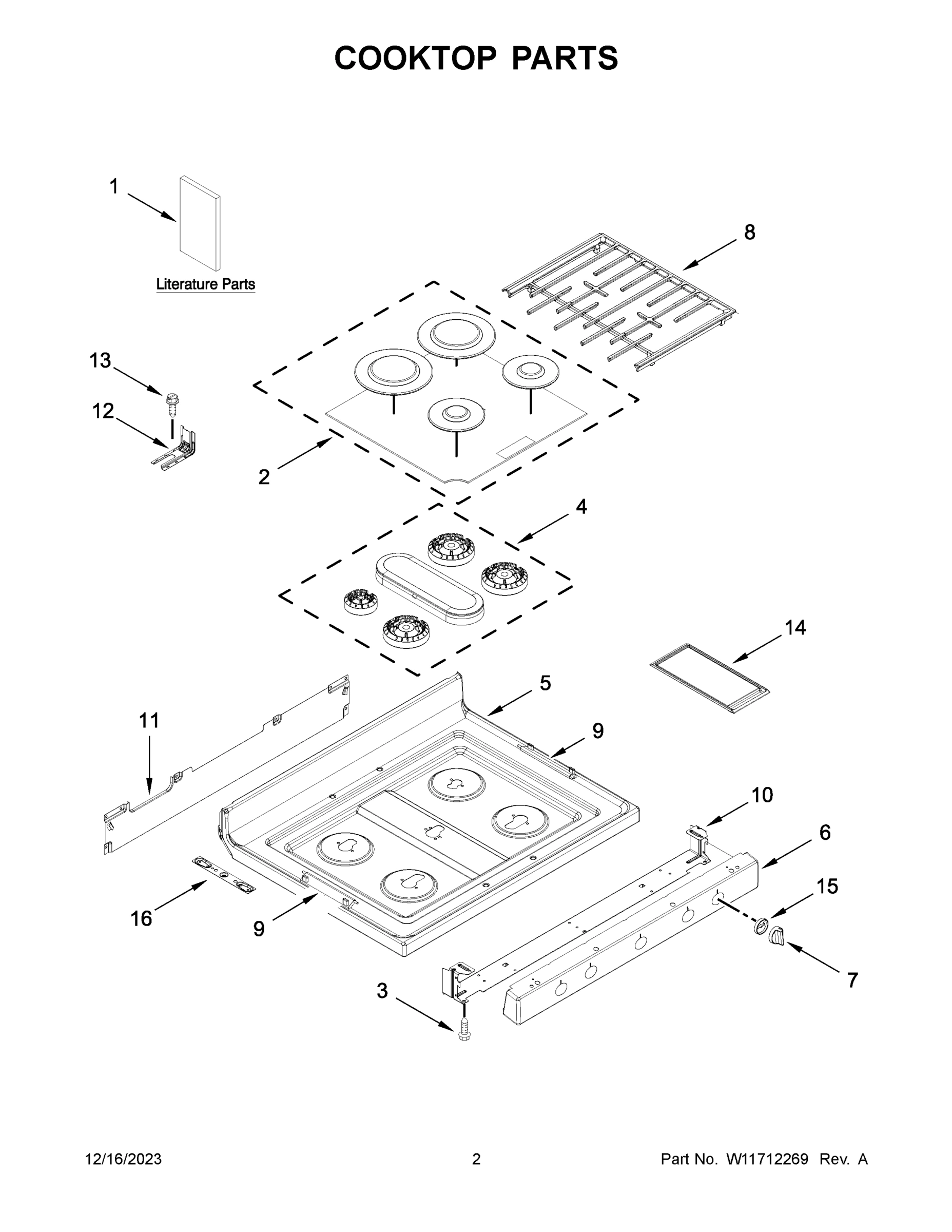 02 - COOKTOP PARTS