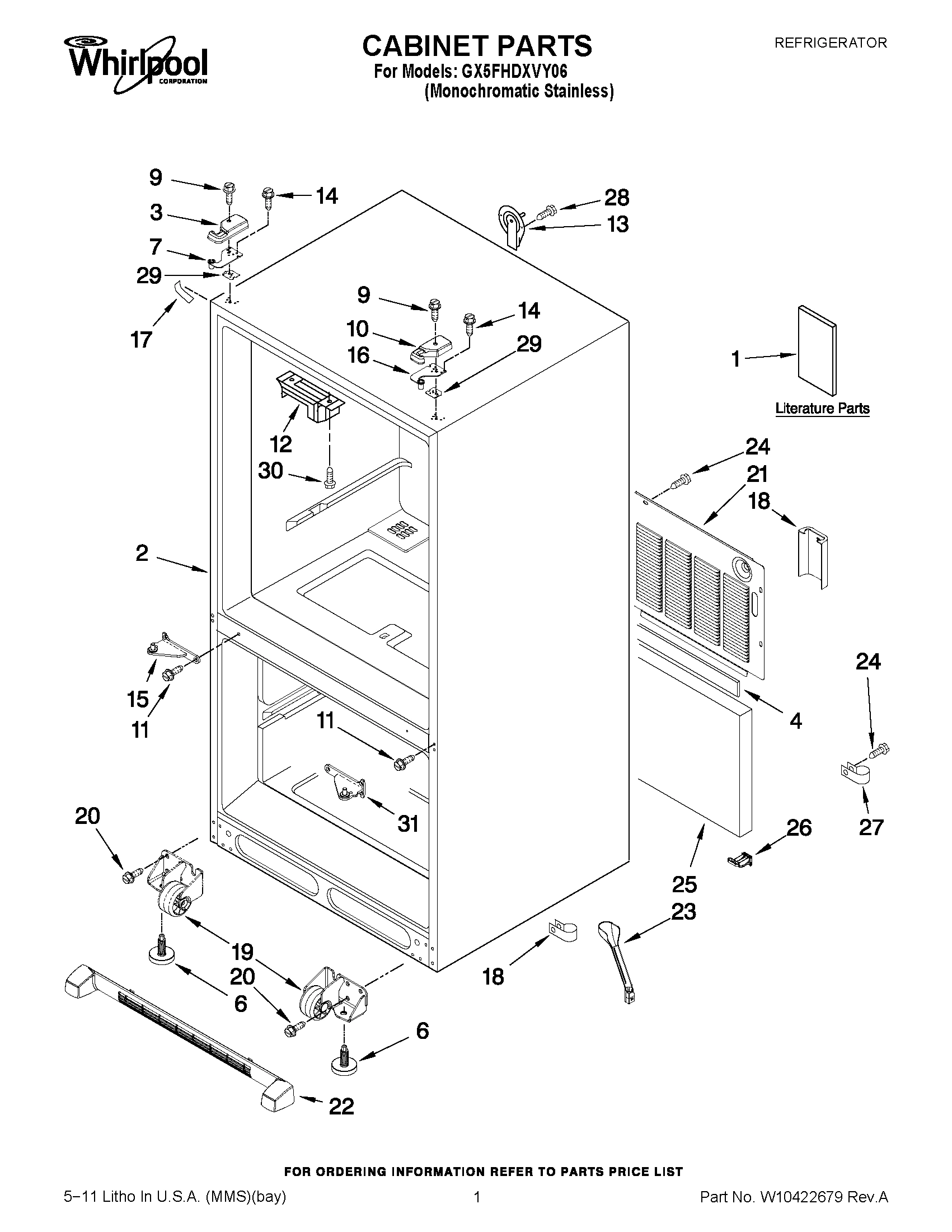 01 - CABINET PARTS