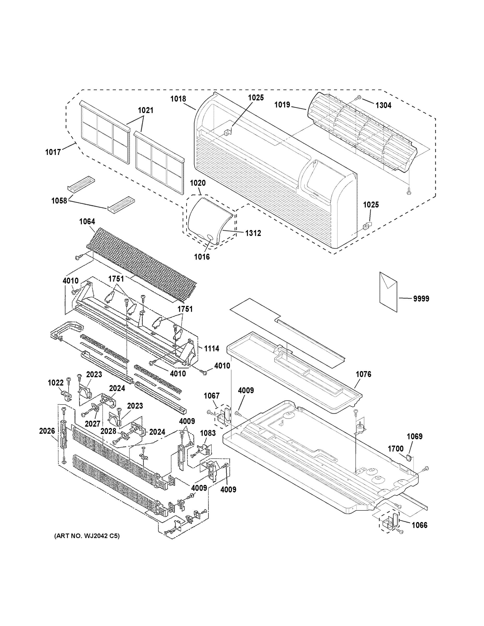GRILLE, HEATER & BASE PAN PARTS