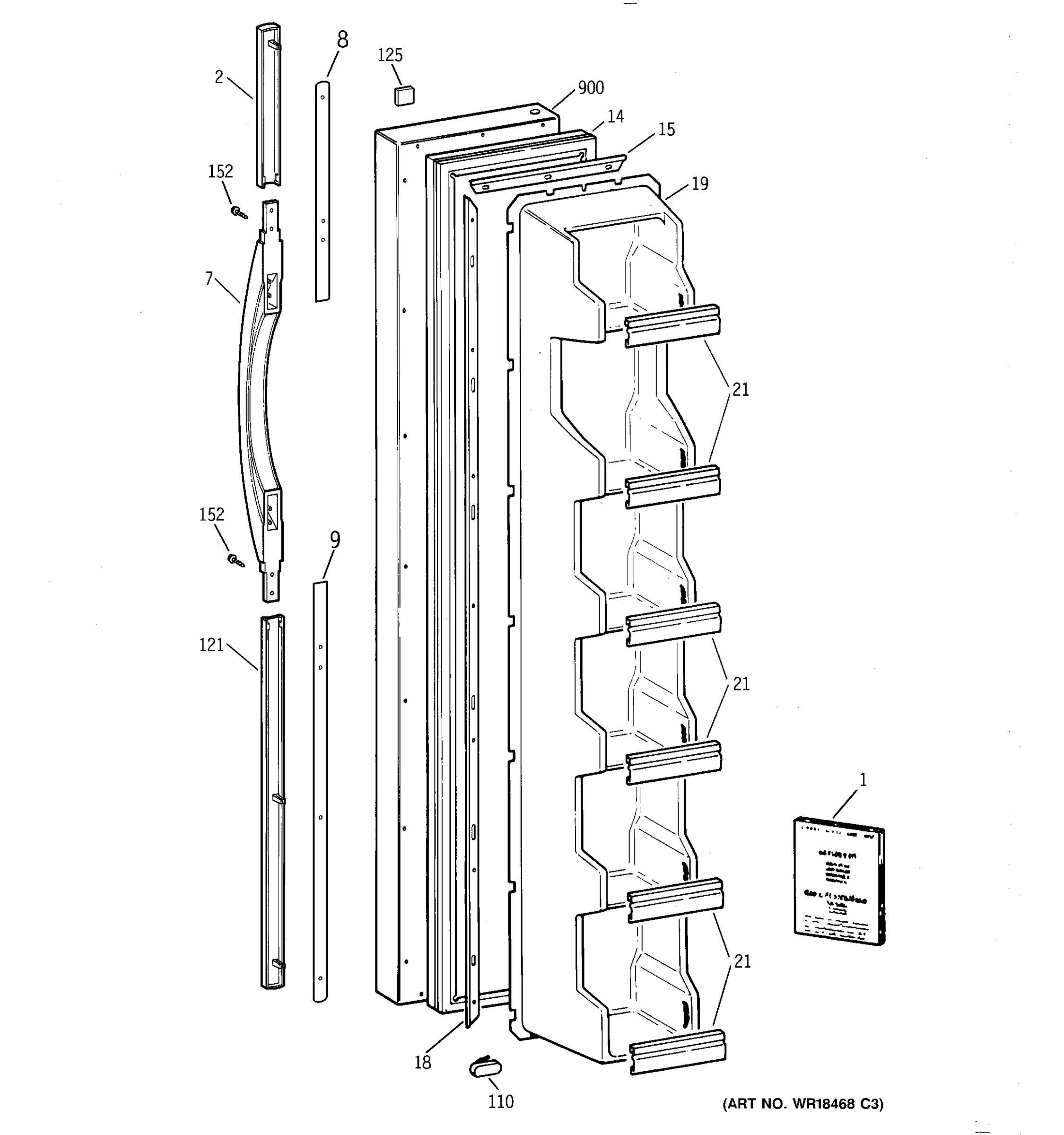 FREEZER DOOR