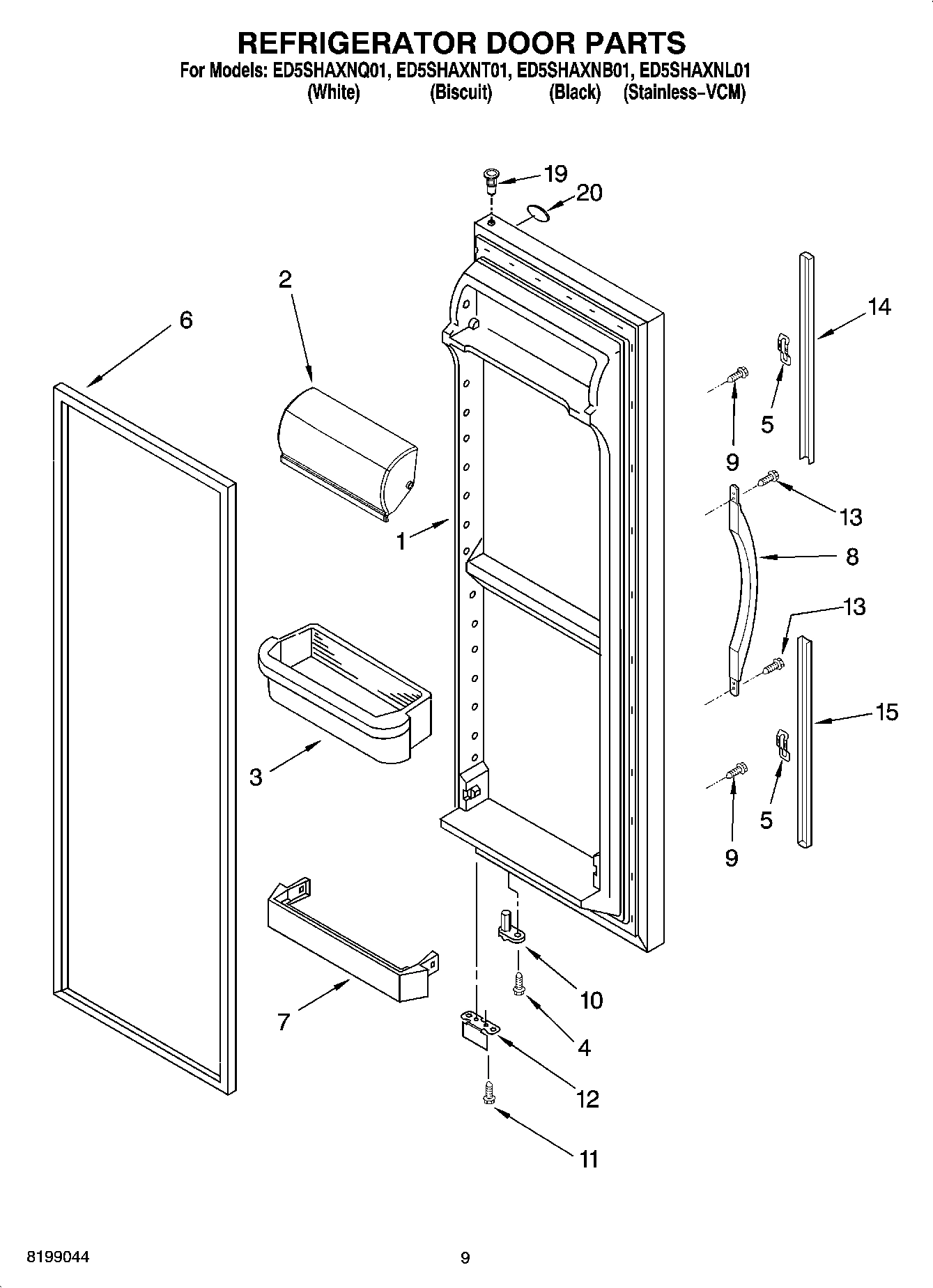 06 - REFRIGERATOR DOOR PARTS