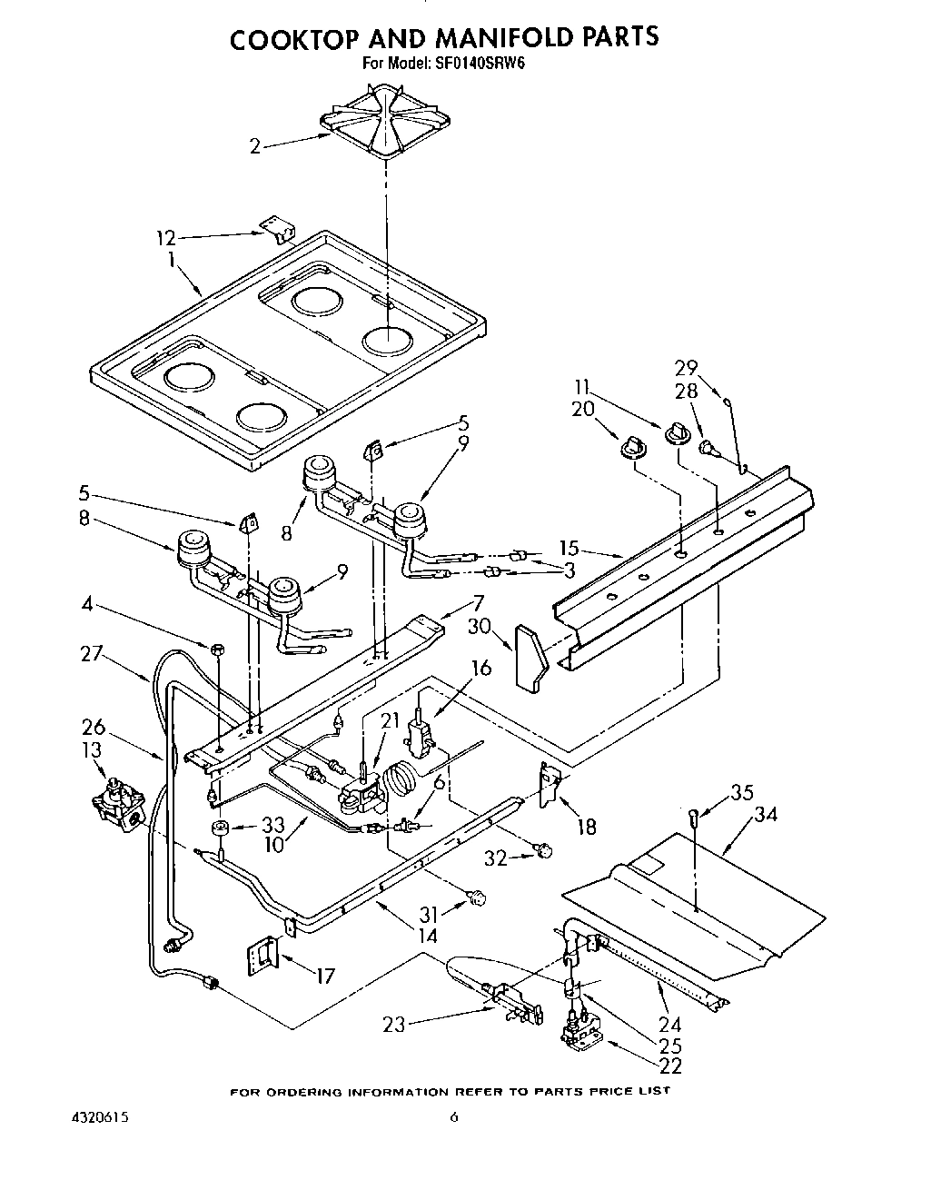 05 - COOKTOP AND MANIFOLD, LIT/OPTIONAL