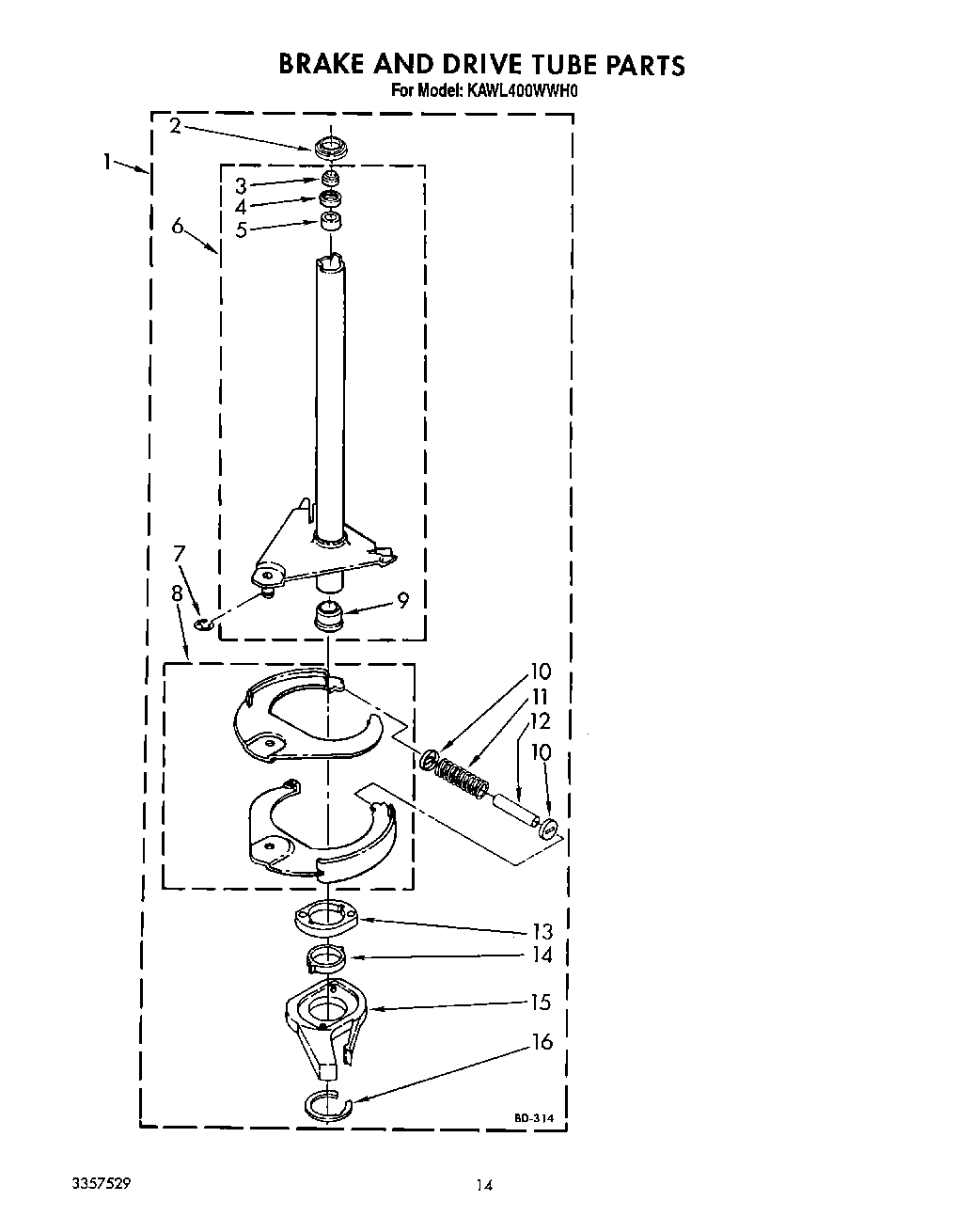 11 - BRAKE AND DRIVE TUBE