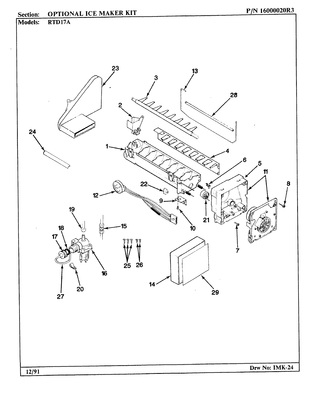 06 - OPTIONAL ICE MAKER KIT