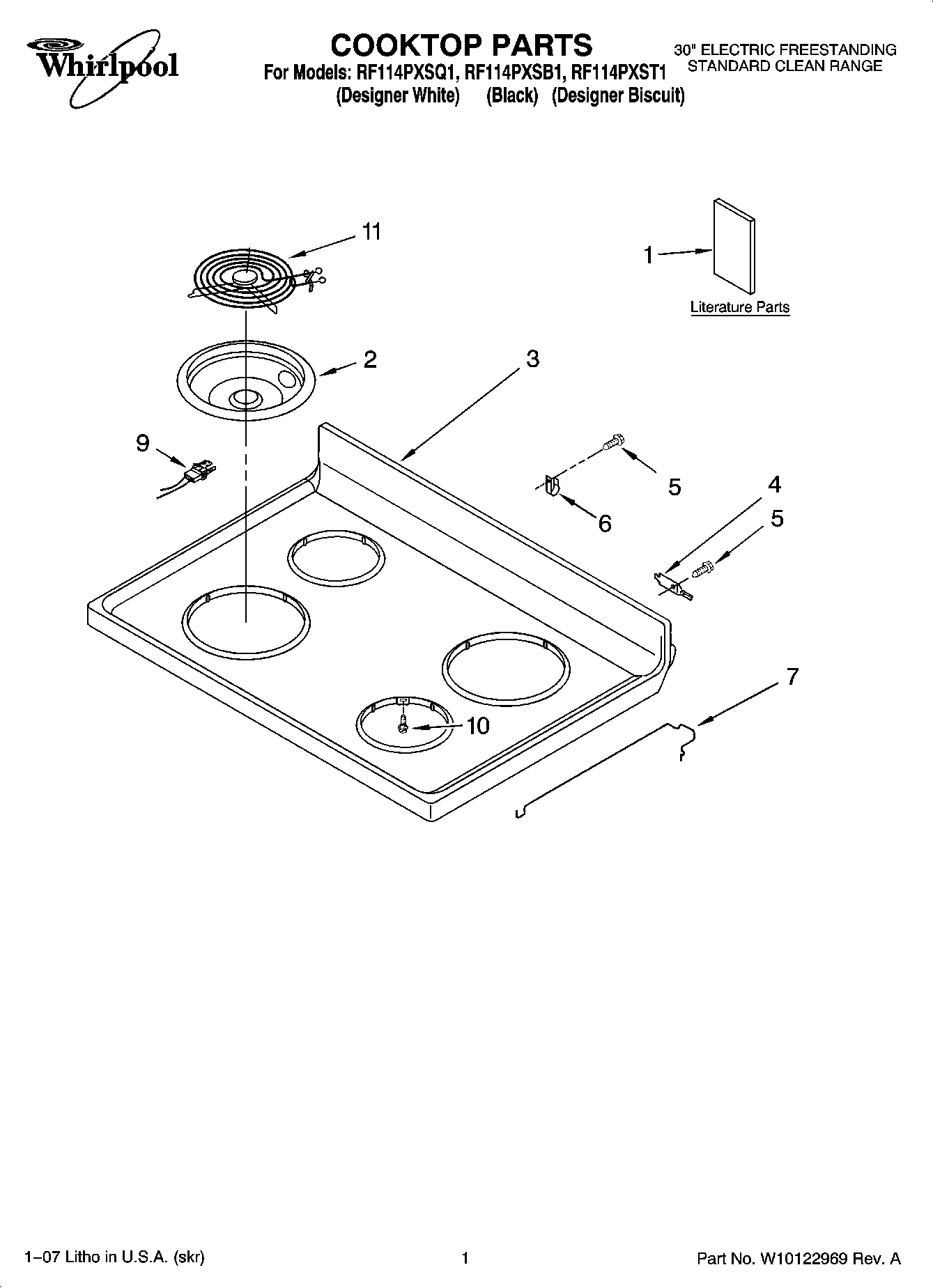 01 - COOKTOP PARTS