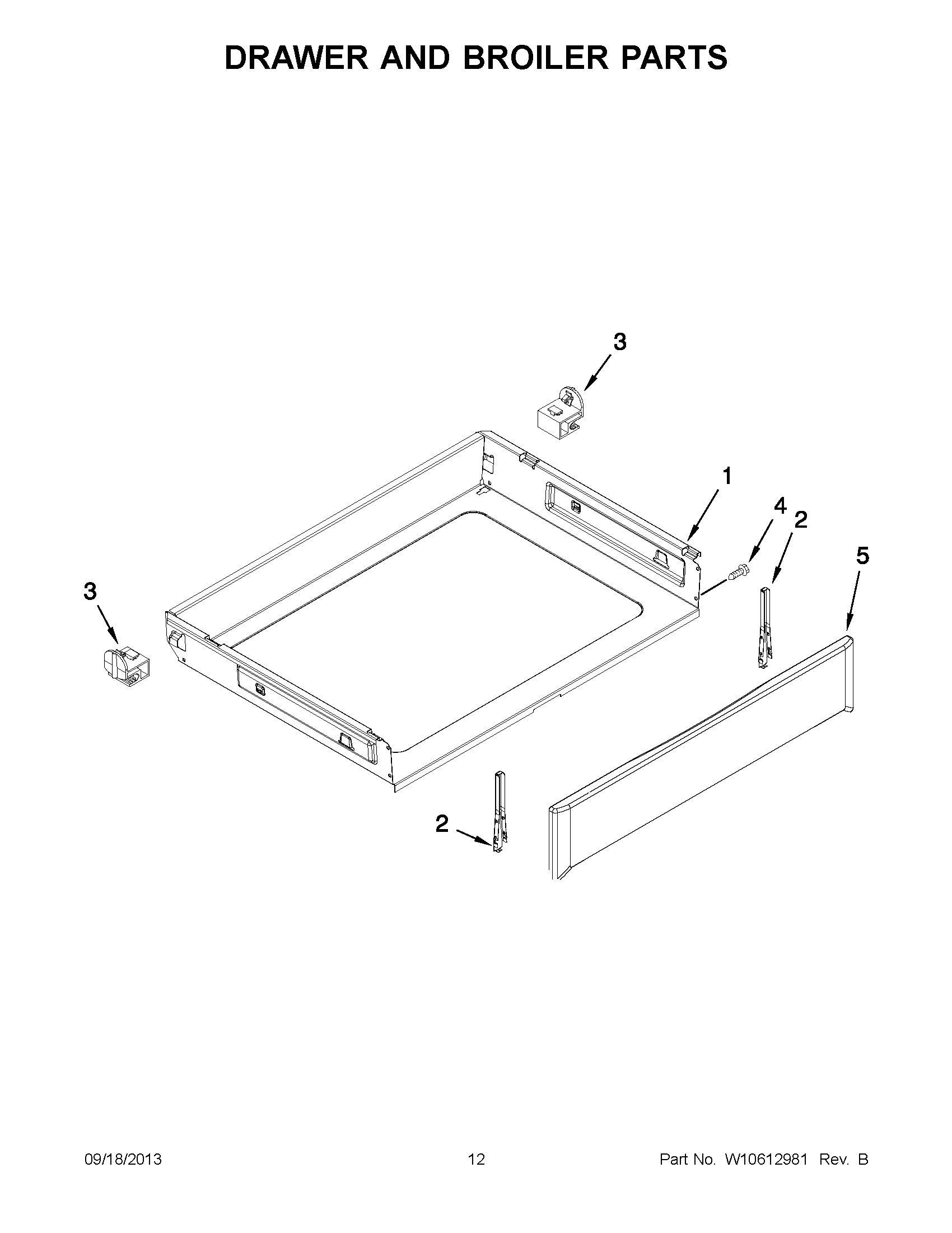 07 - DRAWER AND BROILER PARTS