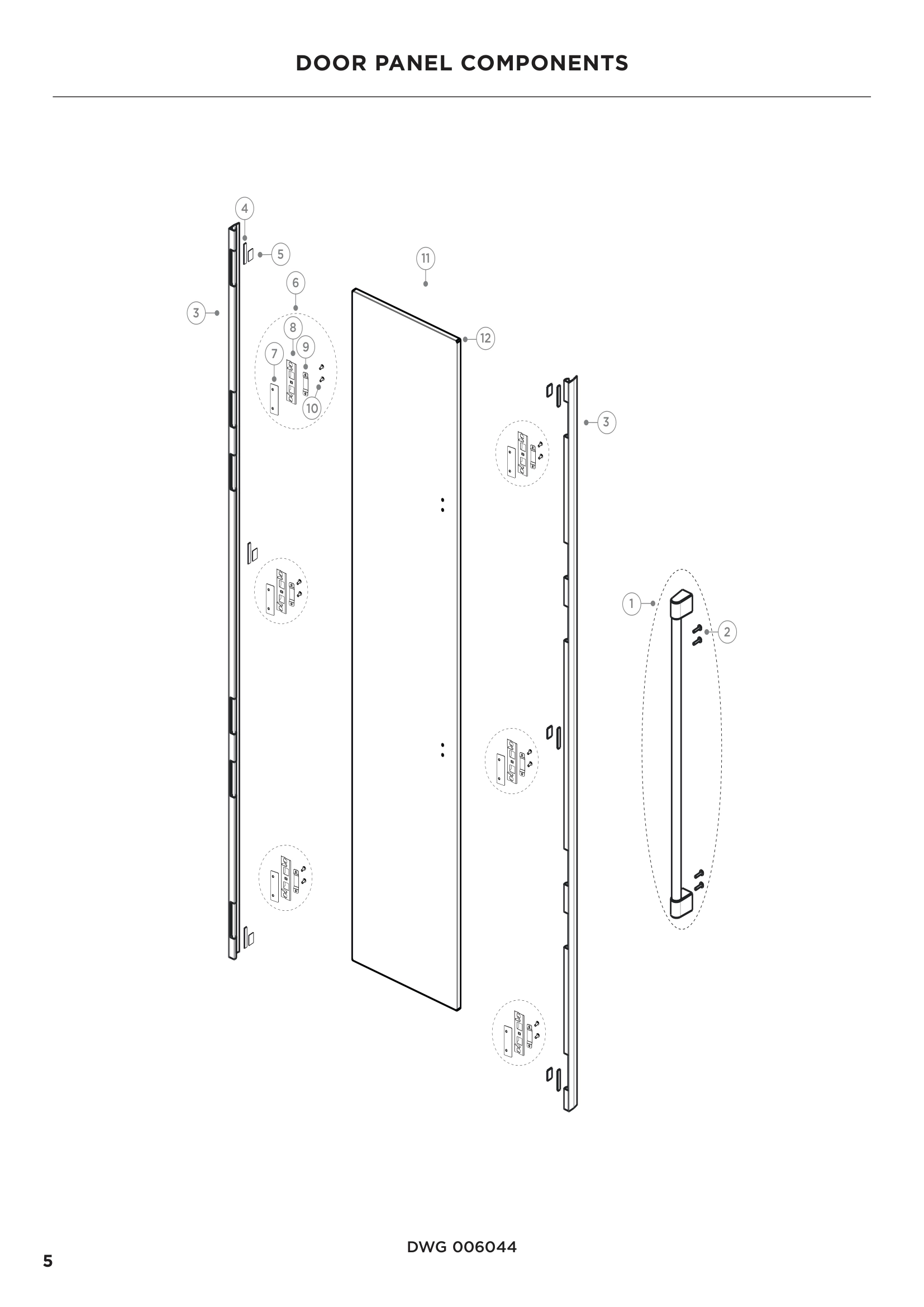 DOOR PANEL COMPONENTS