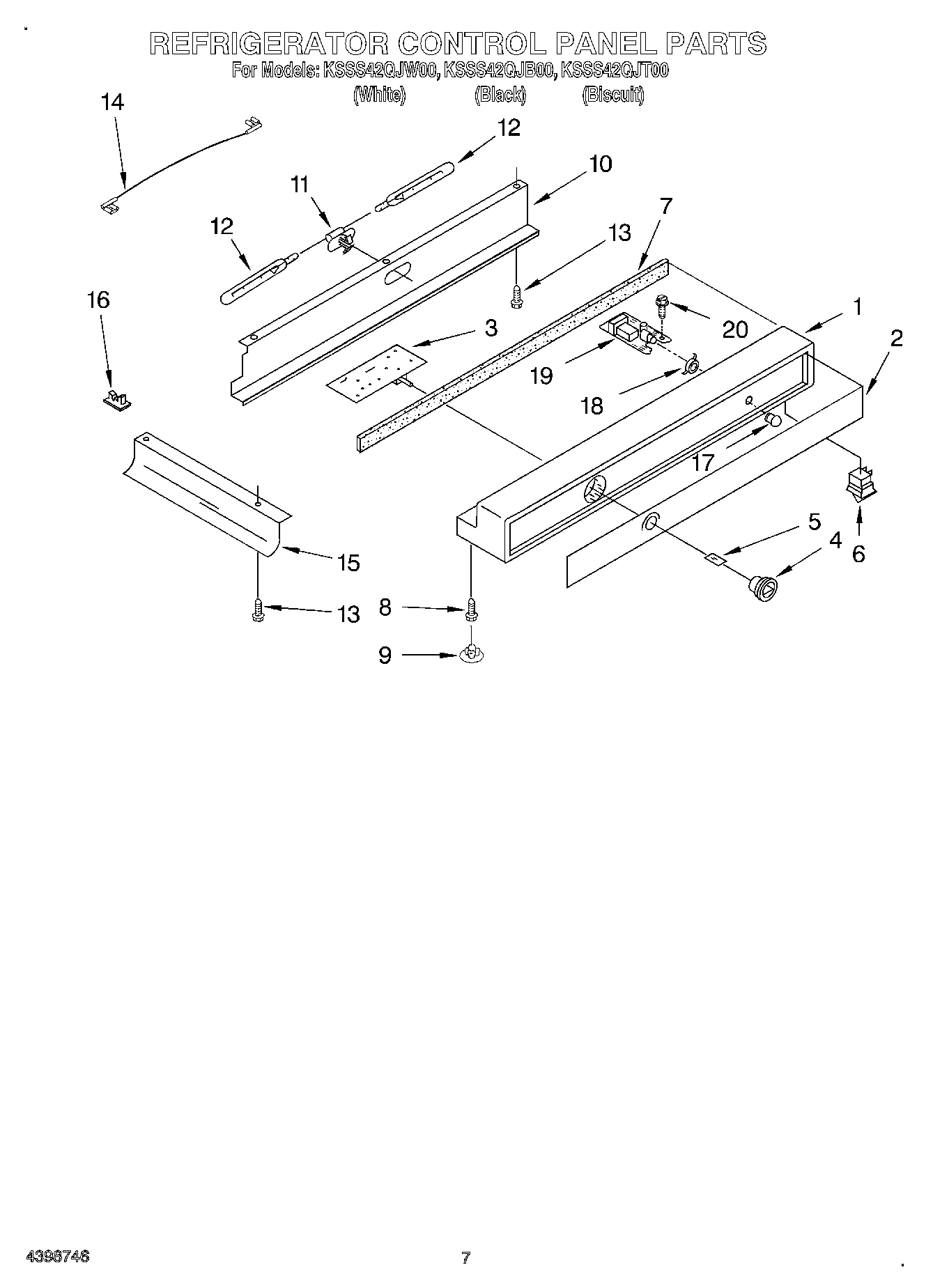 05 - REFRIGERATOR CONTROL PANEL