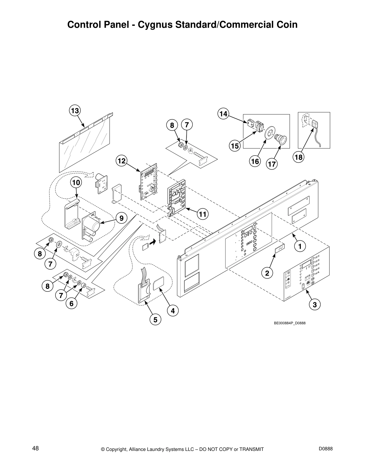Control Panel - Cygnus Standard/Commercial Coin