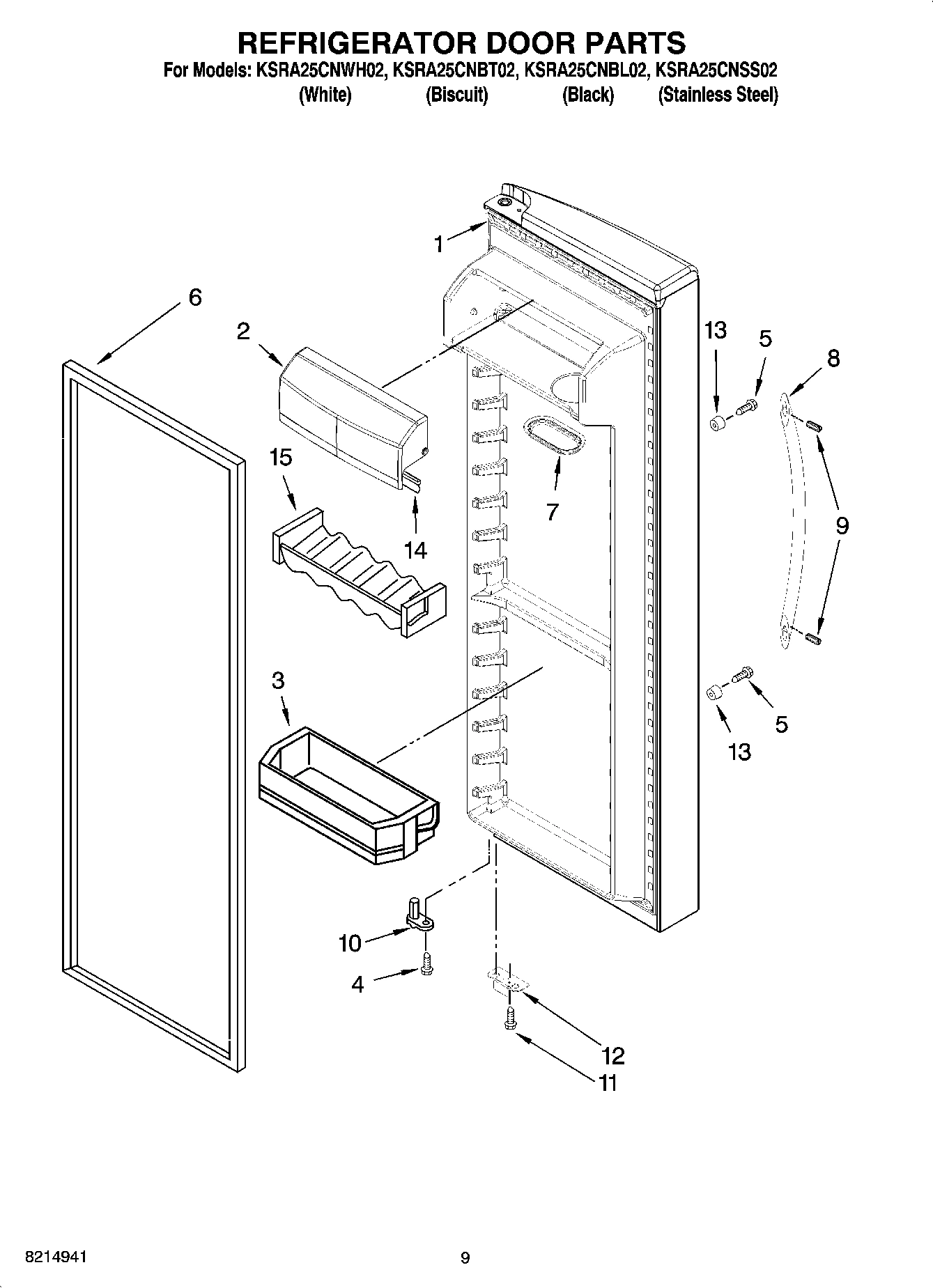 06 - REFRIGERATOR DOOR PARTS