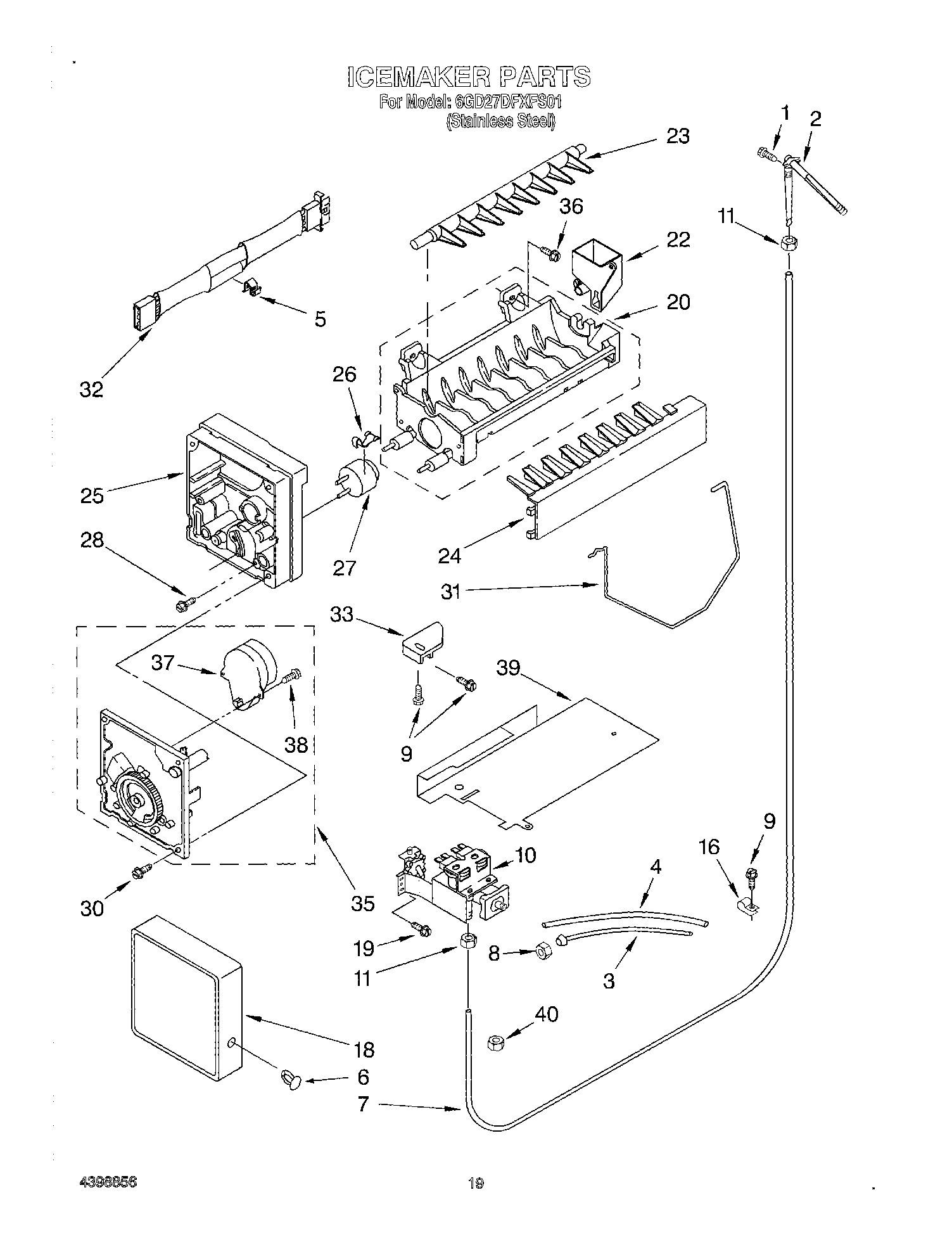 12 - ICE MAKER, OPTIONAL