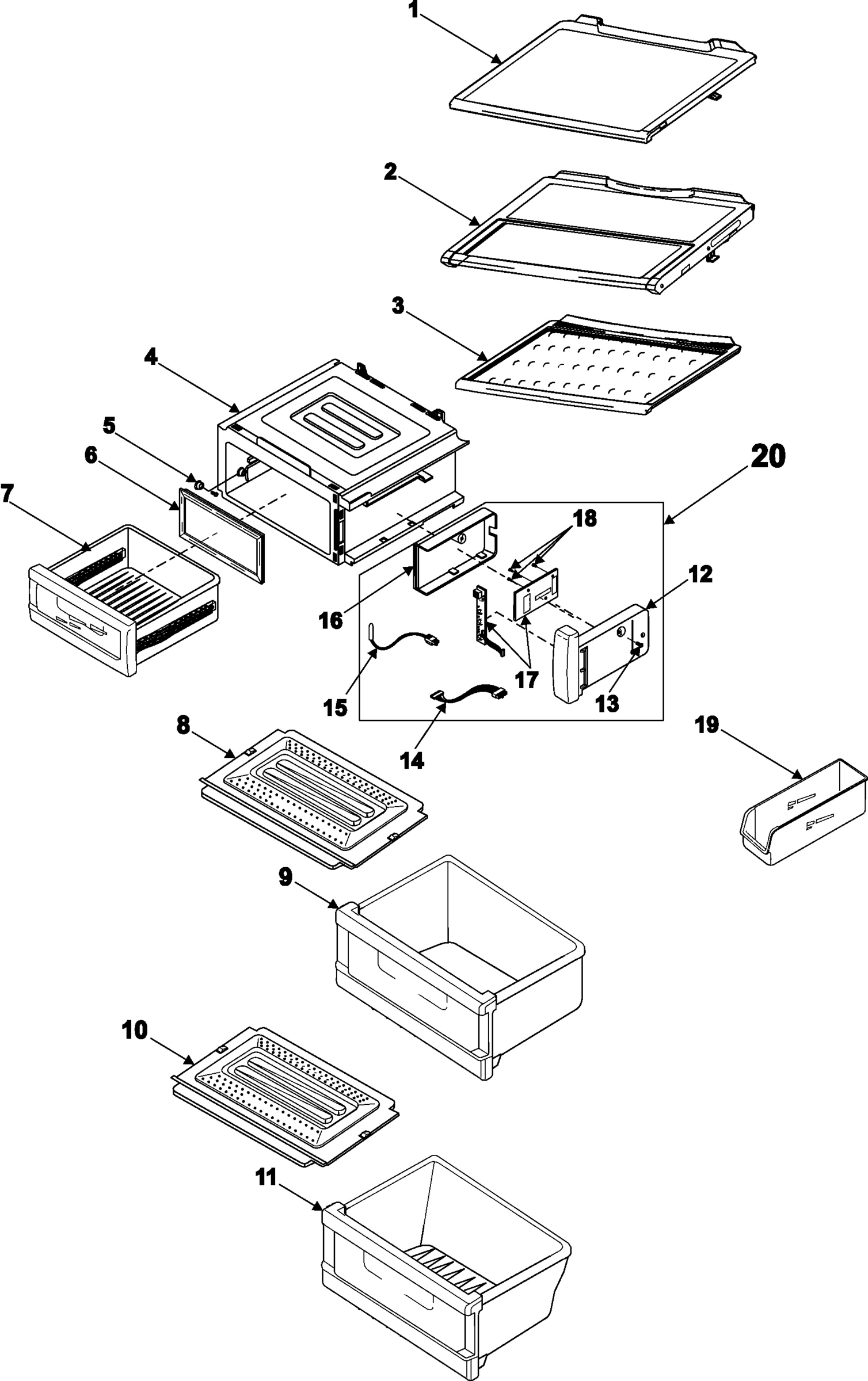 Refrigerator Shelves
